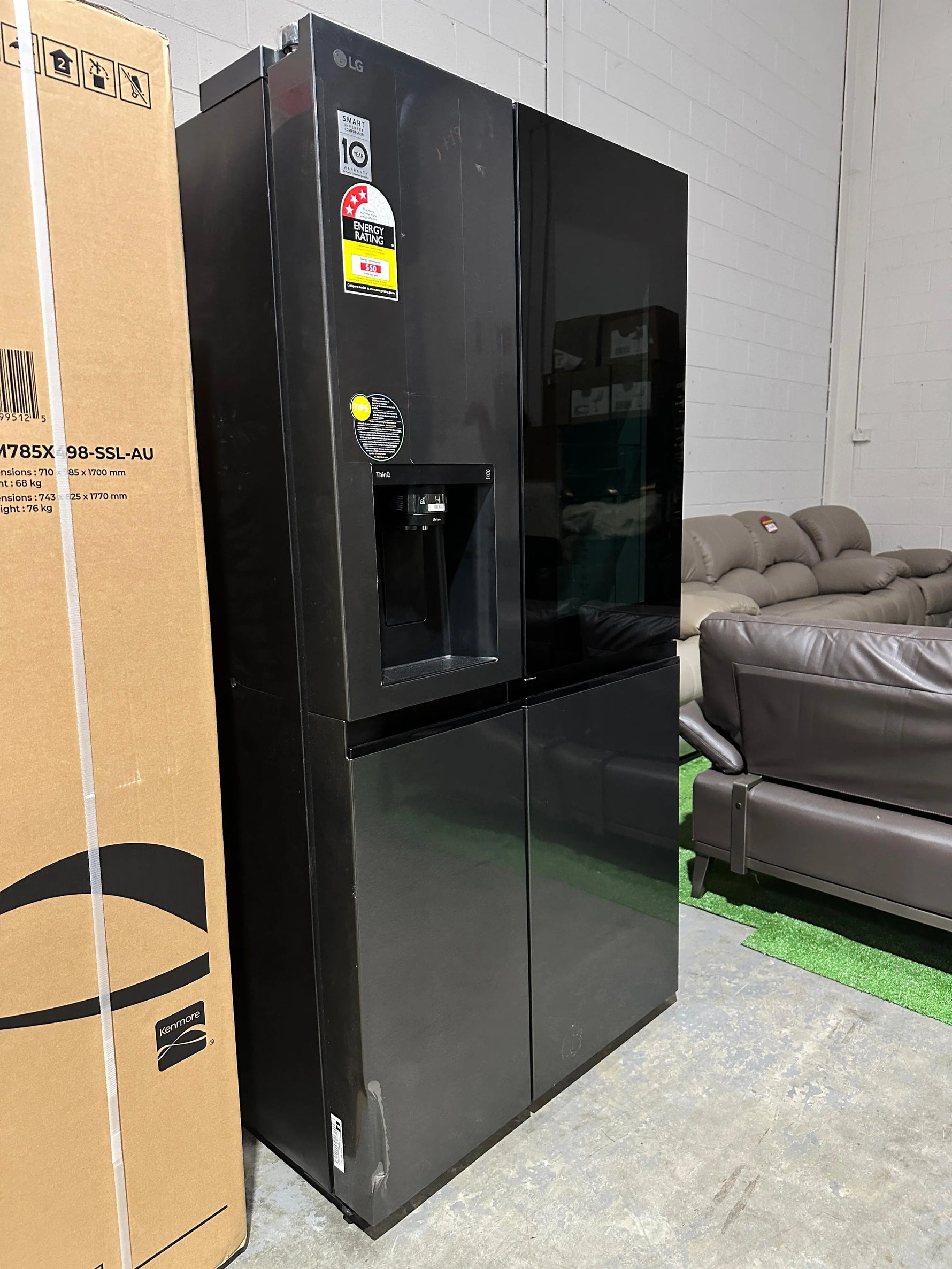 Factory Seconds LG 635L InstaView Side by Side Fridge Freezer | ADELAIDE