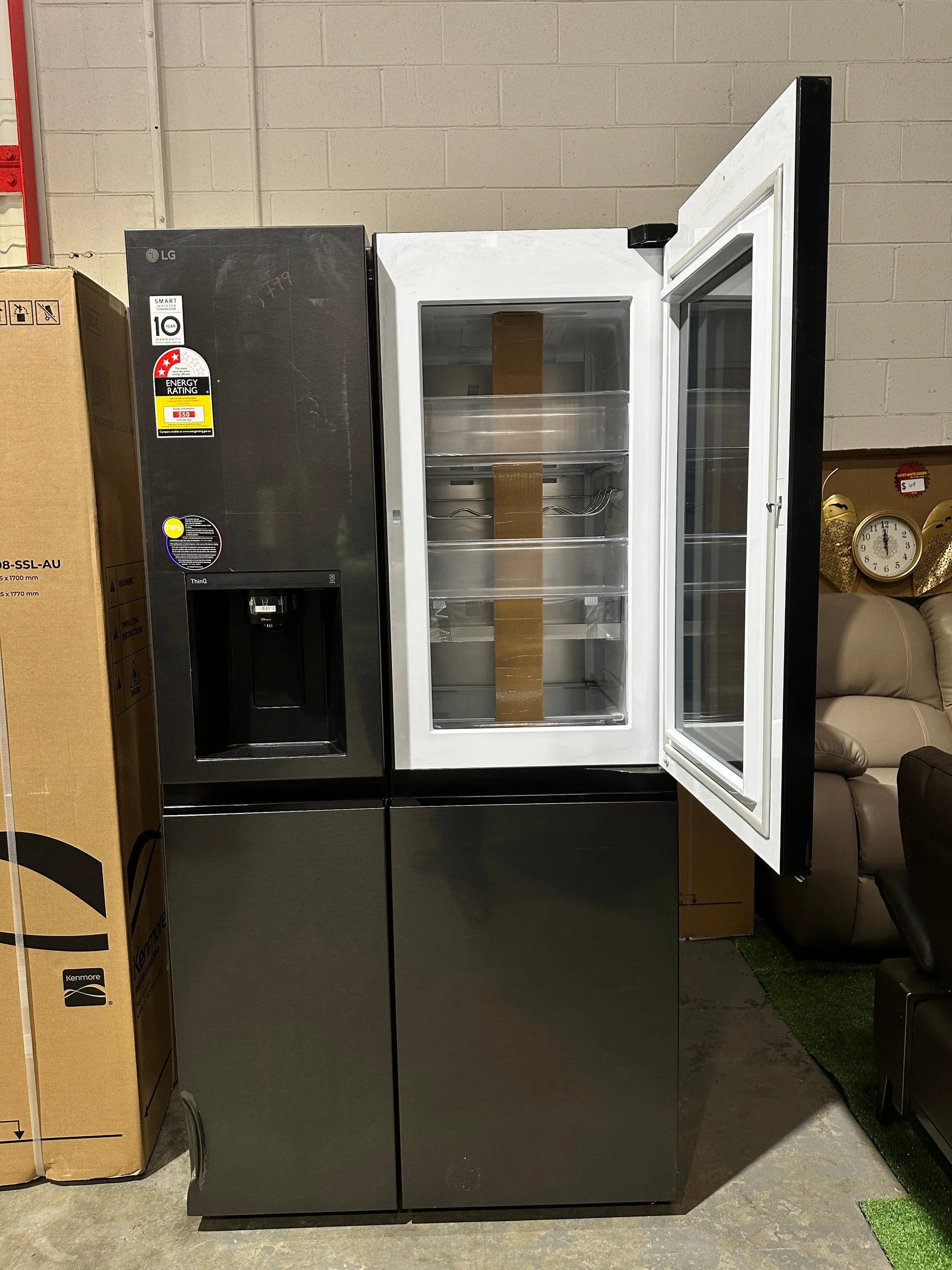 Factory Seconds LG 635L InstaView Side by Side Fridge Freezer | ADELAIDE