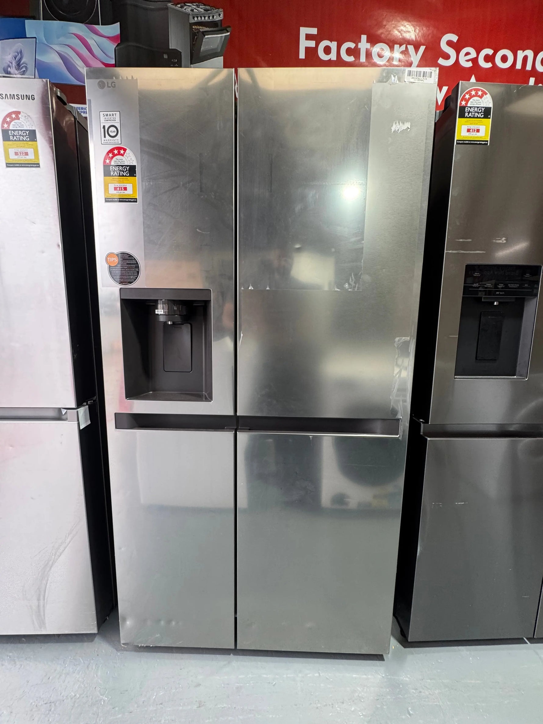 Factory Seconds LG 641L Side By Side Refrigerator GS-N599PL