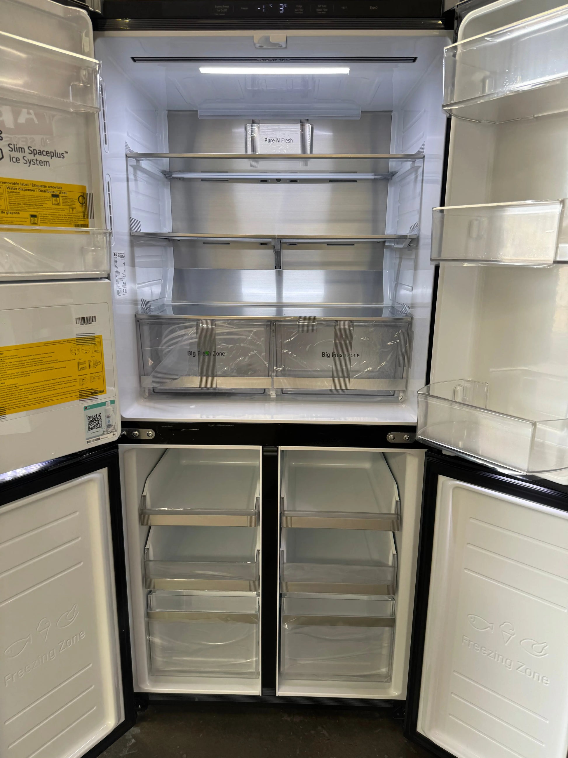 Factory Seconds LG LG 506L French Door Fridge with Slim In-Door Ice and Water Dispenser Matte Black GF-L500MBL | SYDNEY