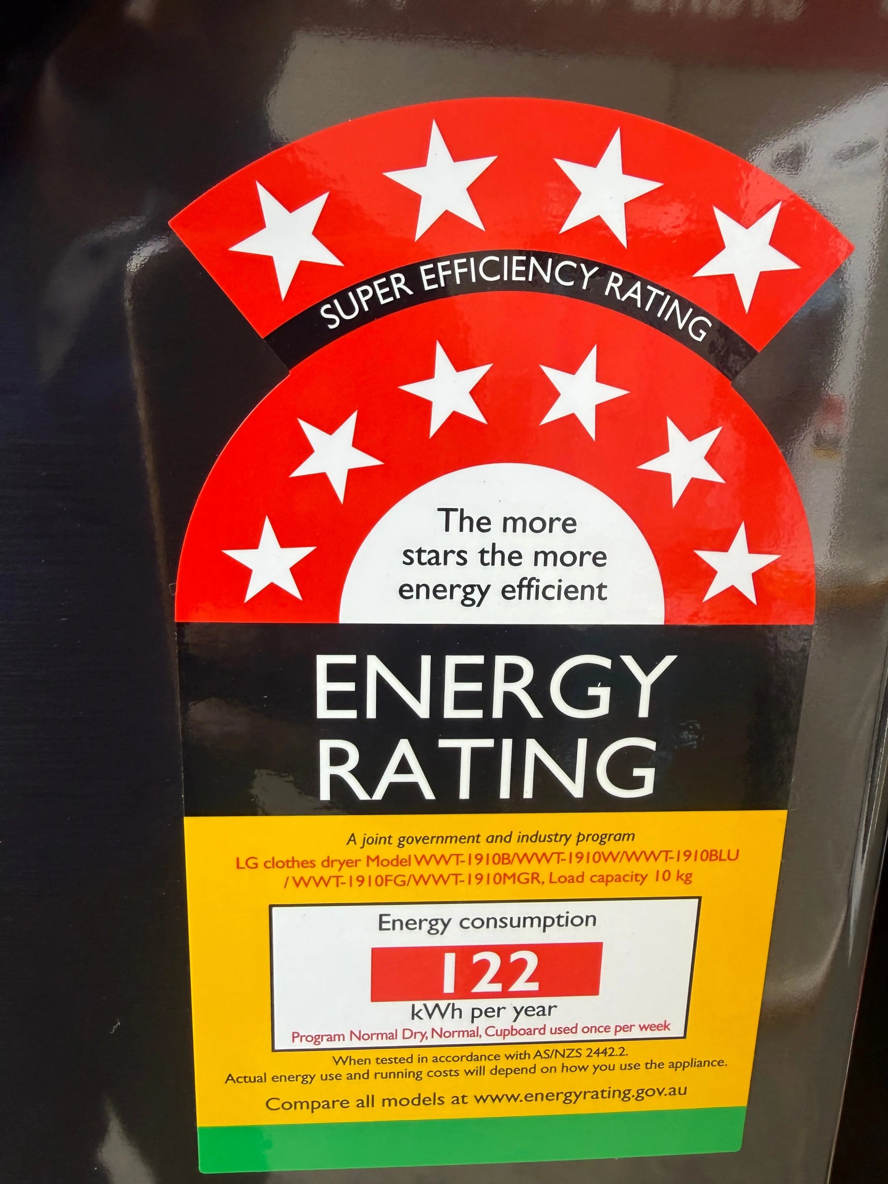 Factory Seconds LG WashTower 19kg/10Kg All‑In‑One Stacked Washer & Dryer – WWT‑1910B (Black Steel) | MELBOURNE