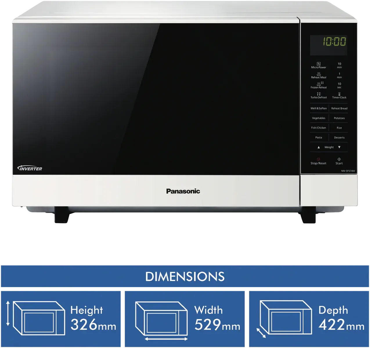 Factory Seconds Panasonic NN‑ST64JW 32L Microwave Oven | ADELAIDE