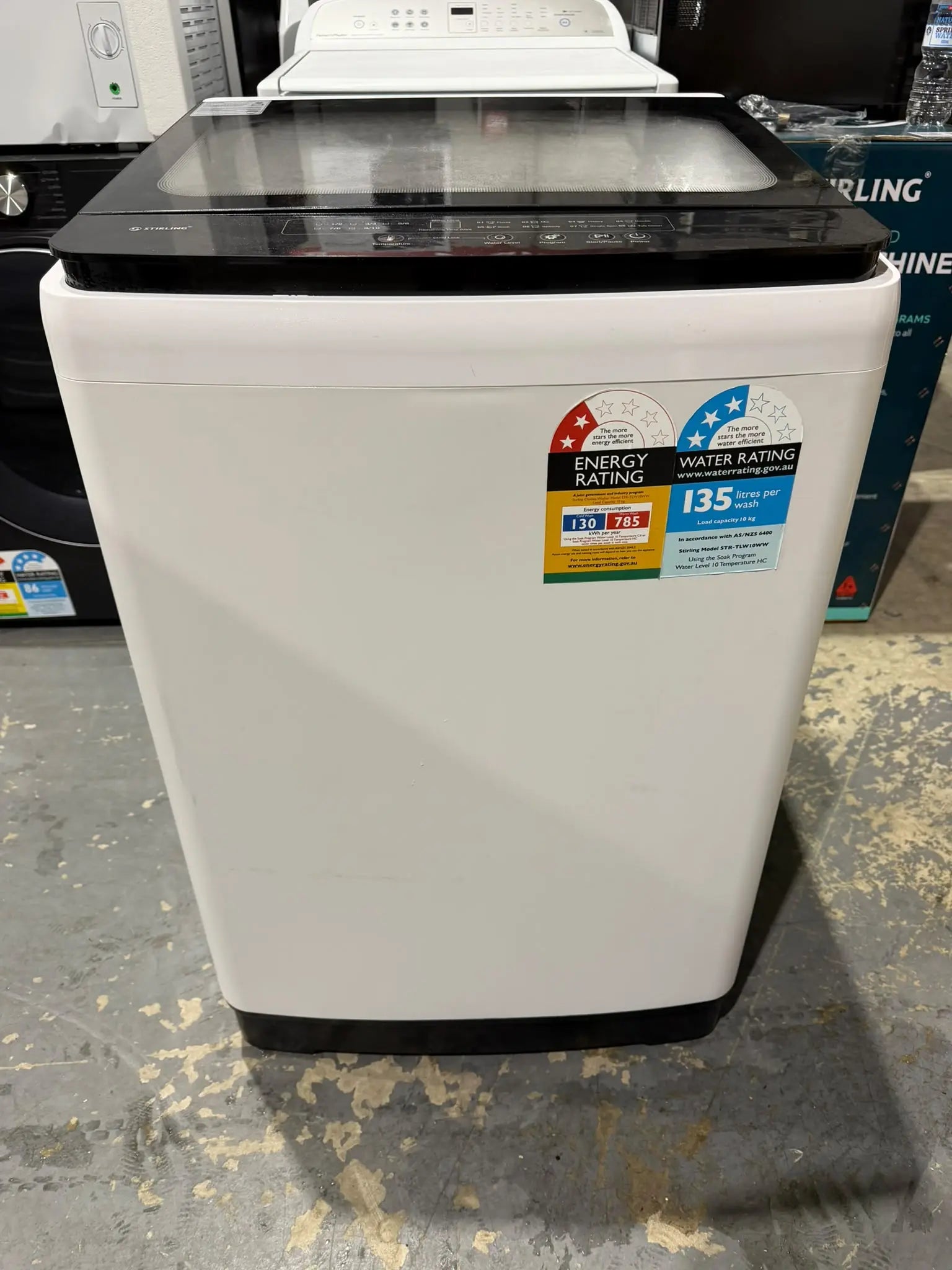Factory Seconds Stirling 10kg Top Load Washing Machine