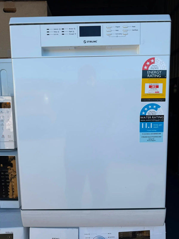 Factory Seconds Stirling 12-Place White Dishwasher | BRISBANE