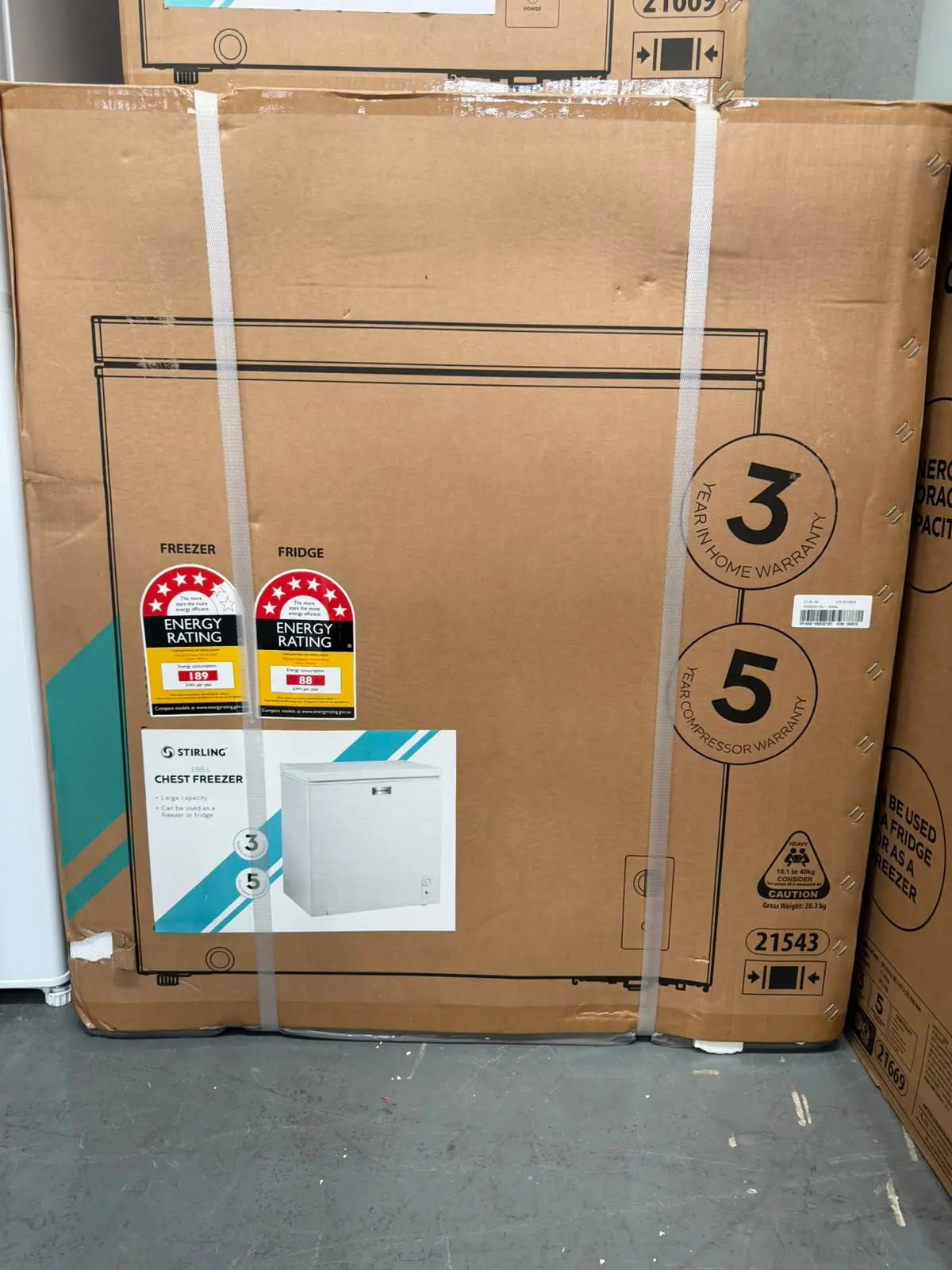 Factory Seconds Stirling 198L Chest Freezer | MELBOURNE