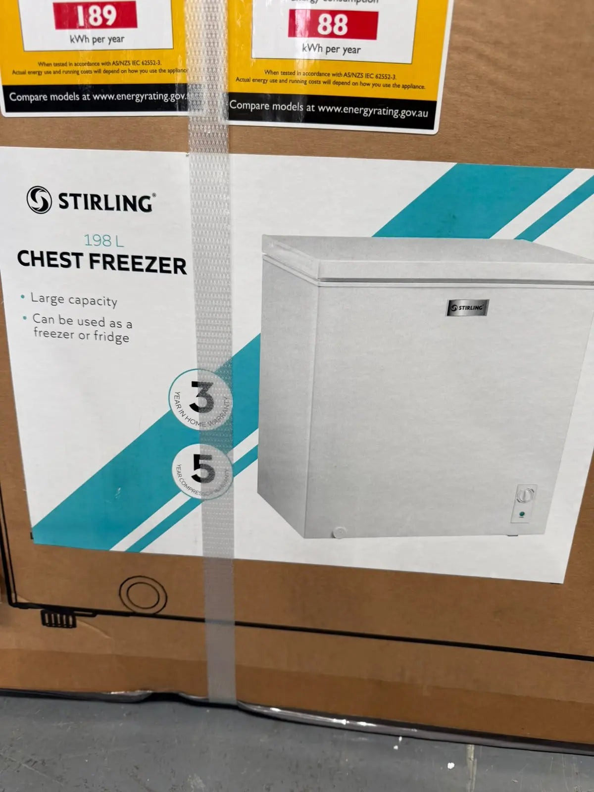 Factory Seconds Stirling 198L Chest Freezer | MELBOURNE