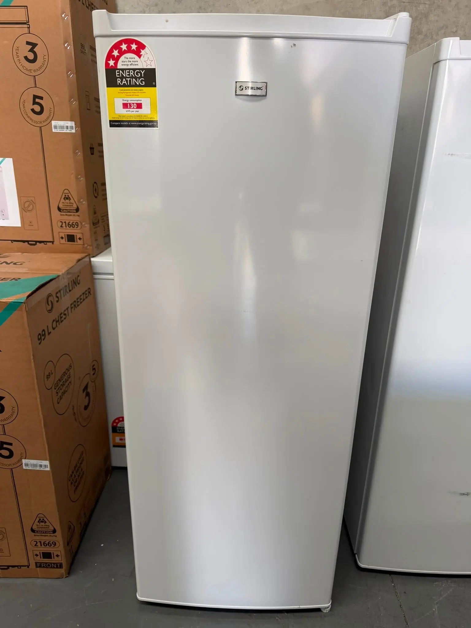 Factory Seconds Stirling 242L Upright Fridge | MELBOURNE
