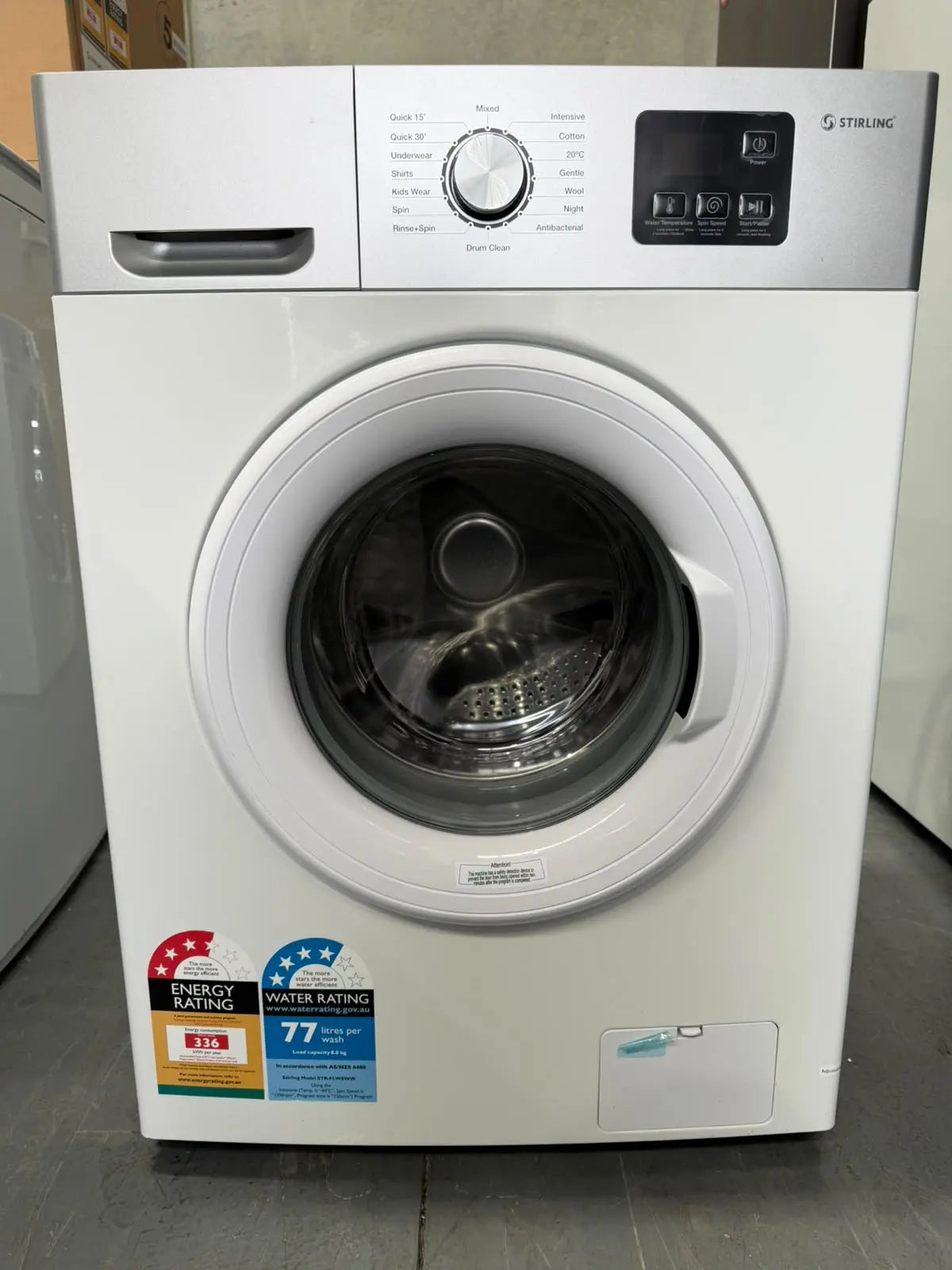 Factory Seconds Stirling 8kg Front Load Washing Machine | MELBOURNE