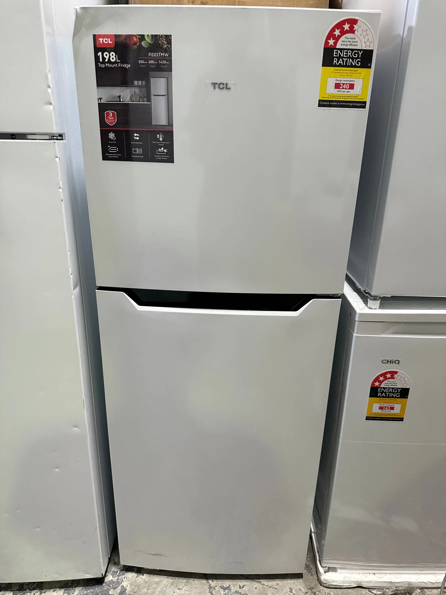 Factory Seconds TCL 198l Fridge | BRISBANE