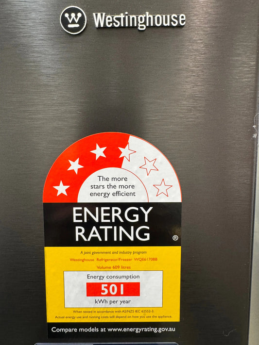 Factory Seconds Westinghouse 609L Quad Door Fridge with Ice and Water Door Dispenser Matte Black WQE6170BB | SYDNEY