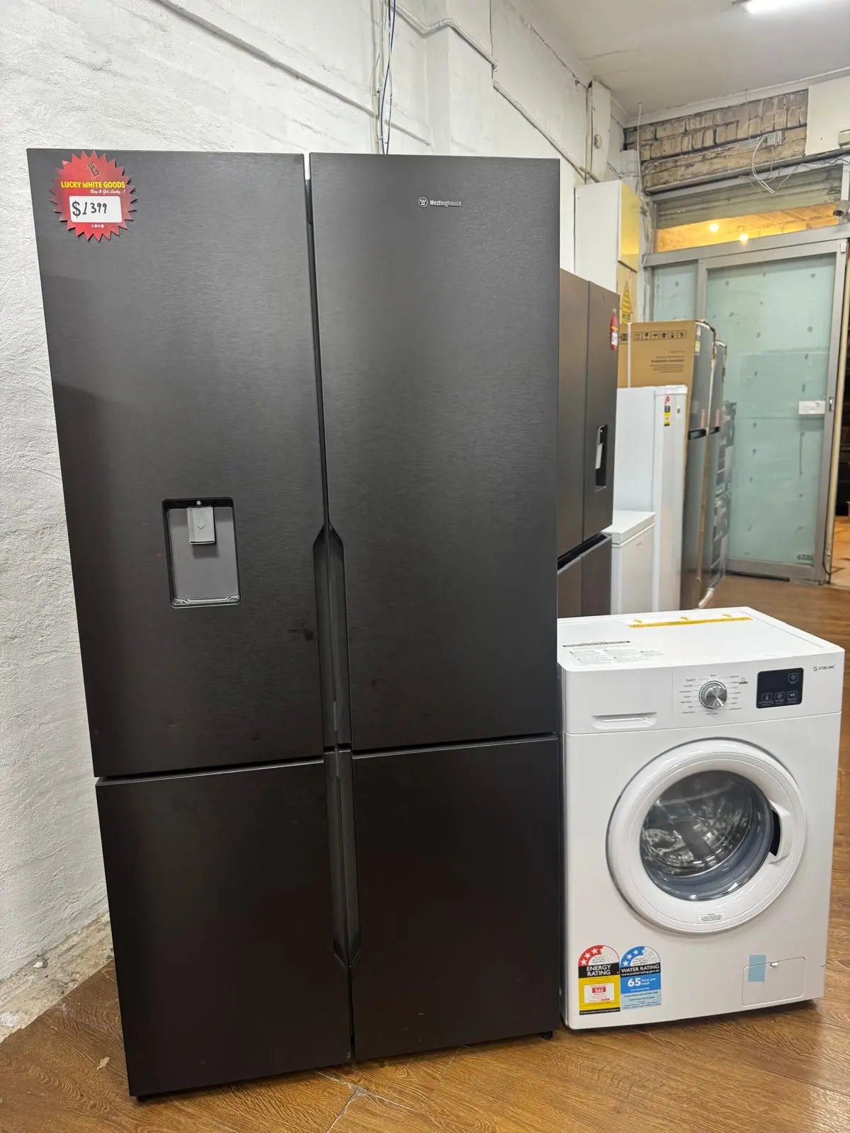 Factory Seconds Westinghouse 634L Fridge & Stirling 6kg Washer Combo | RESERVOIR