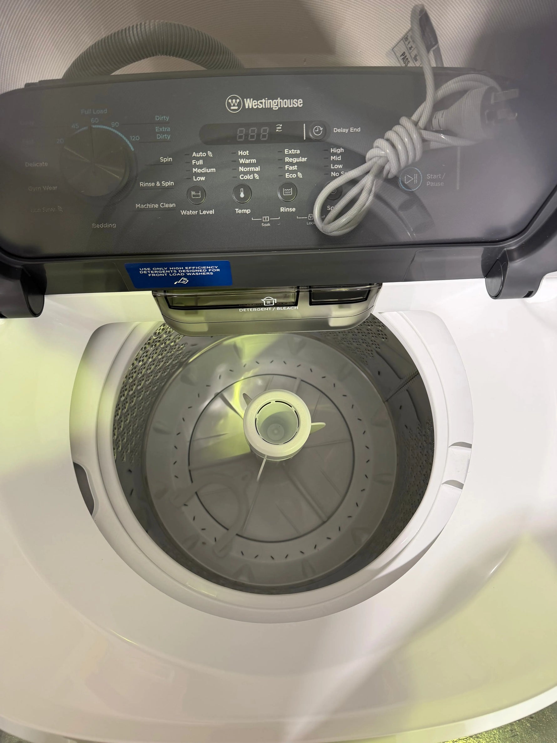 Factory Seconds Westinghouse Fridge & Washer Combo – 425L Bottom Mount Fridge + 7kg Top Load Washer (WBE4302WC + WWT7084J5WA) | BRISBANE