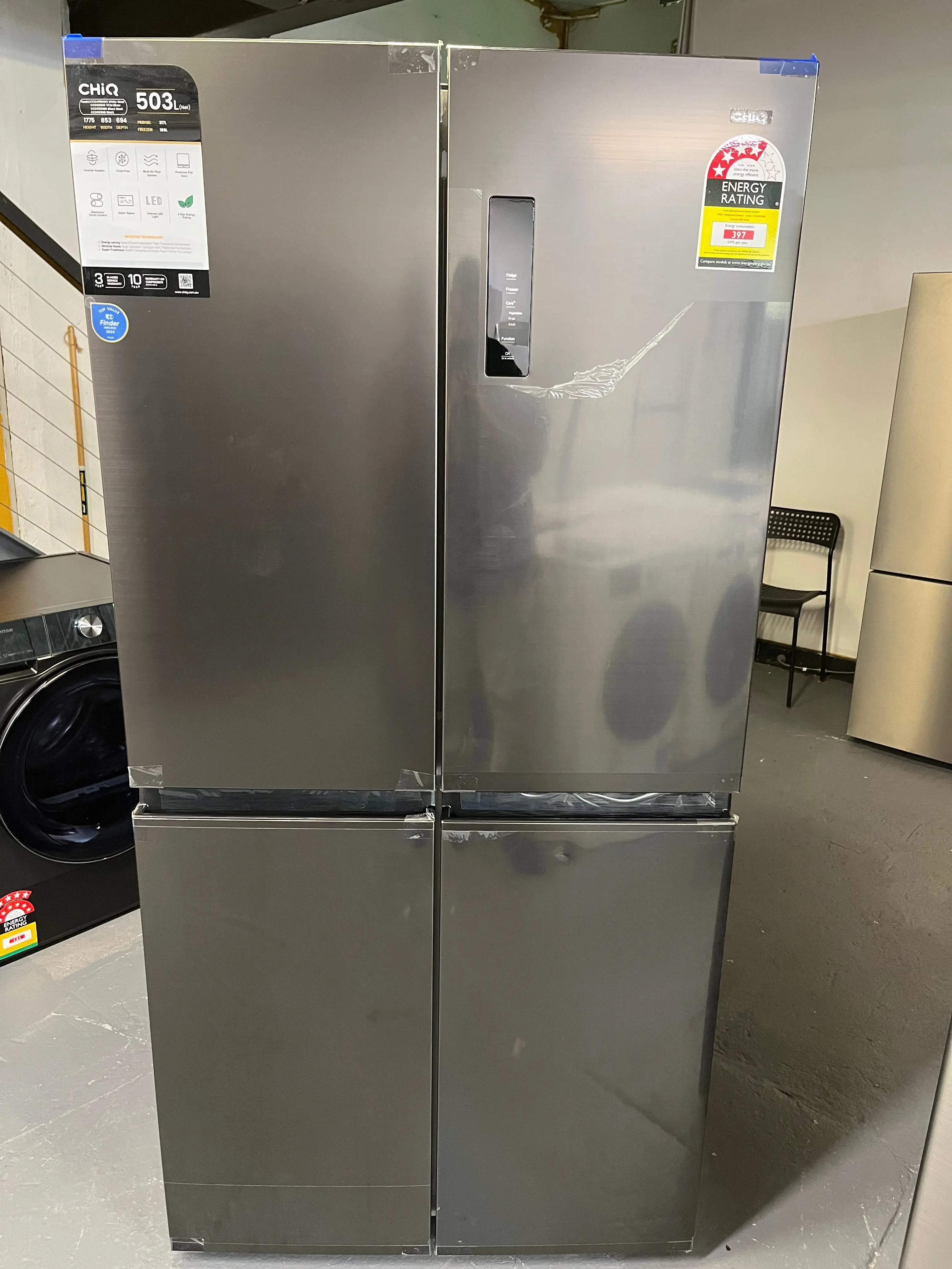 Factory second Chiq 503L quad Door fridge freezer | ALEXANDRIA