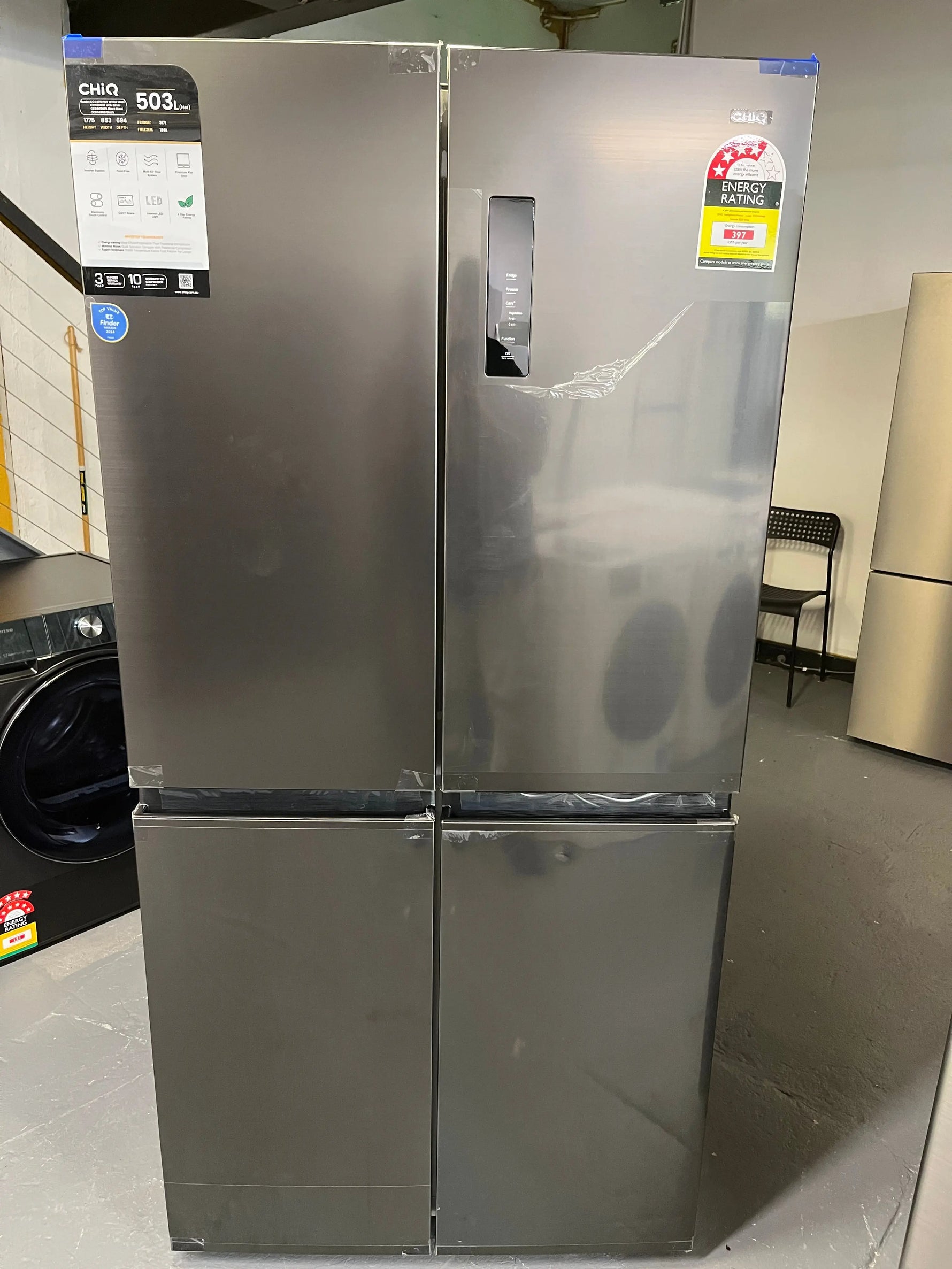Factory second Chiq 503L quad Door fridge freezer | ALEXANDRIA