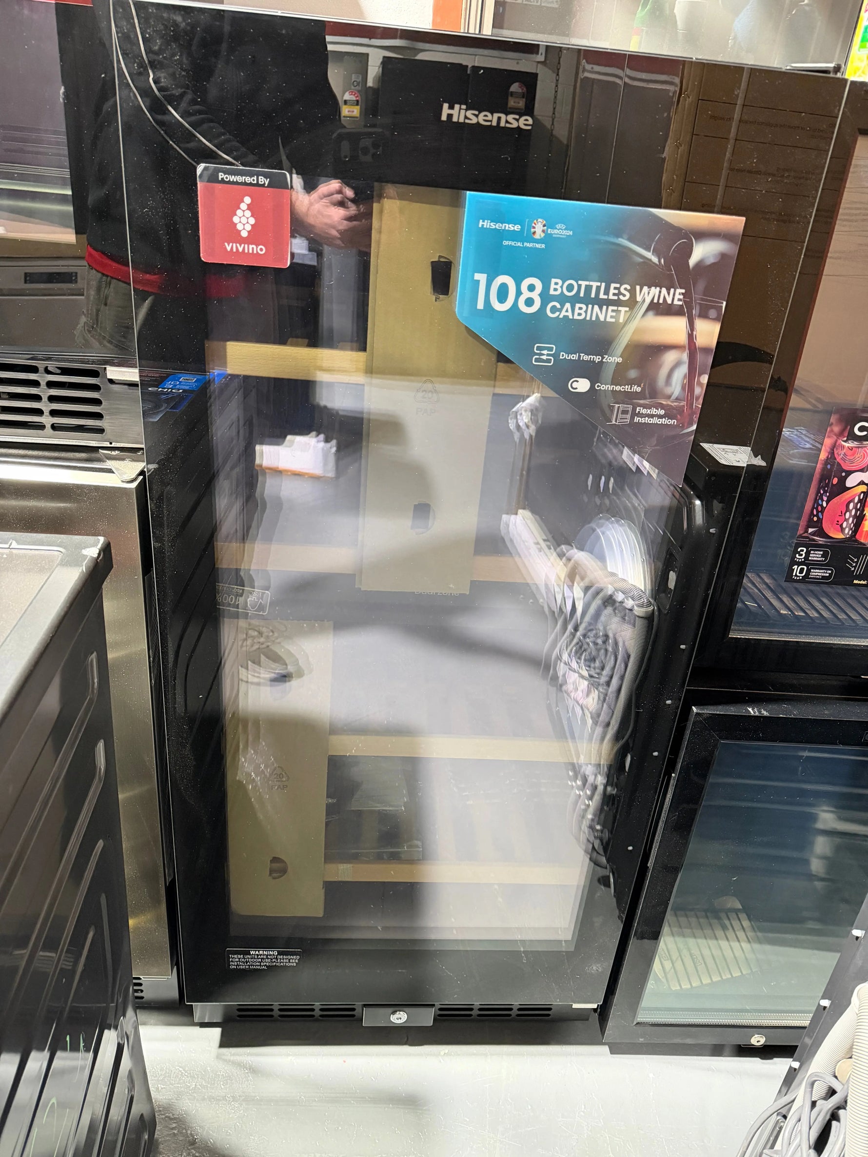 Factory second Hisense 108 bottle wine cabinet | ALEXANDRIA