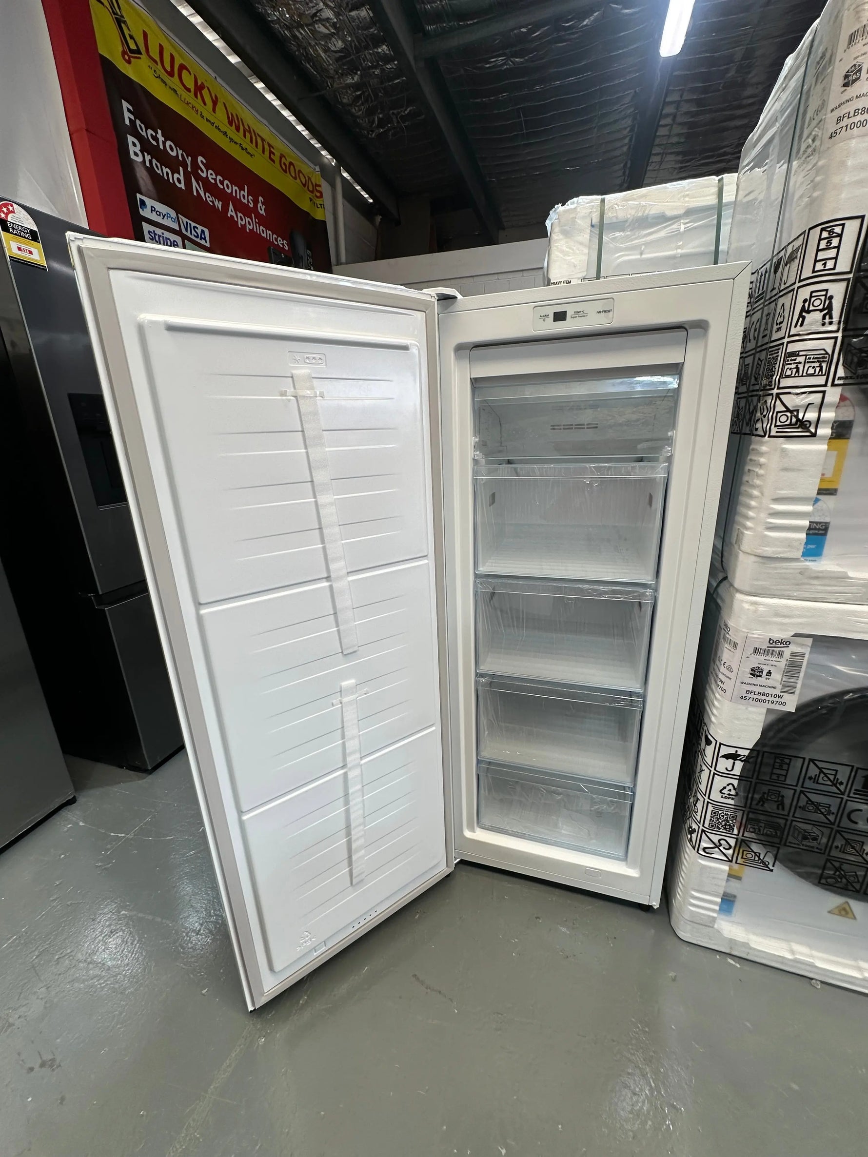 Factory second Hisense 155 ltr upright freezer | SYDNEY