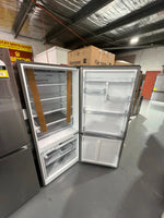 Factory second Hisense 417 ltr bottom mount fridge freezer model number- HRBM417S