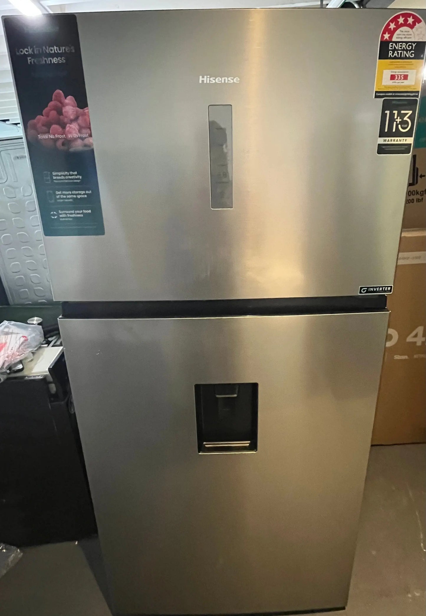 Factory second Hisense 496L fridge freezer | ALEXANDRIA