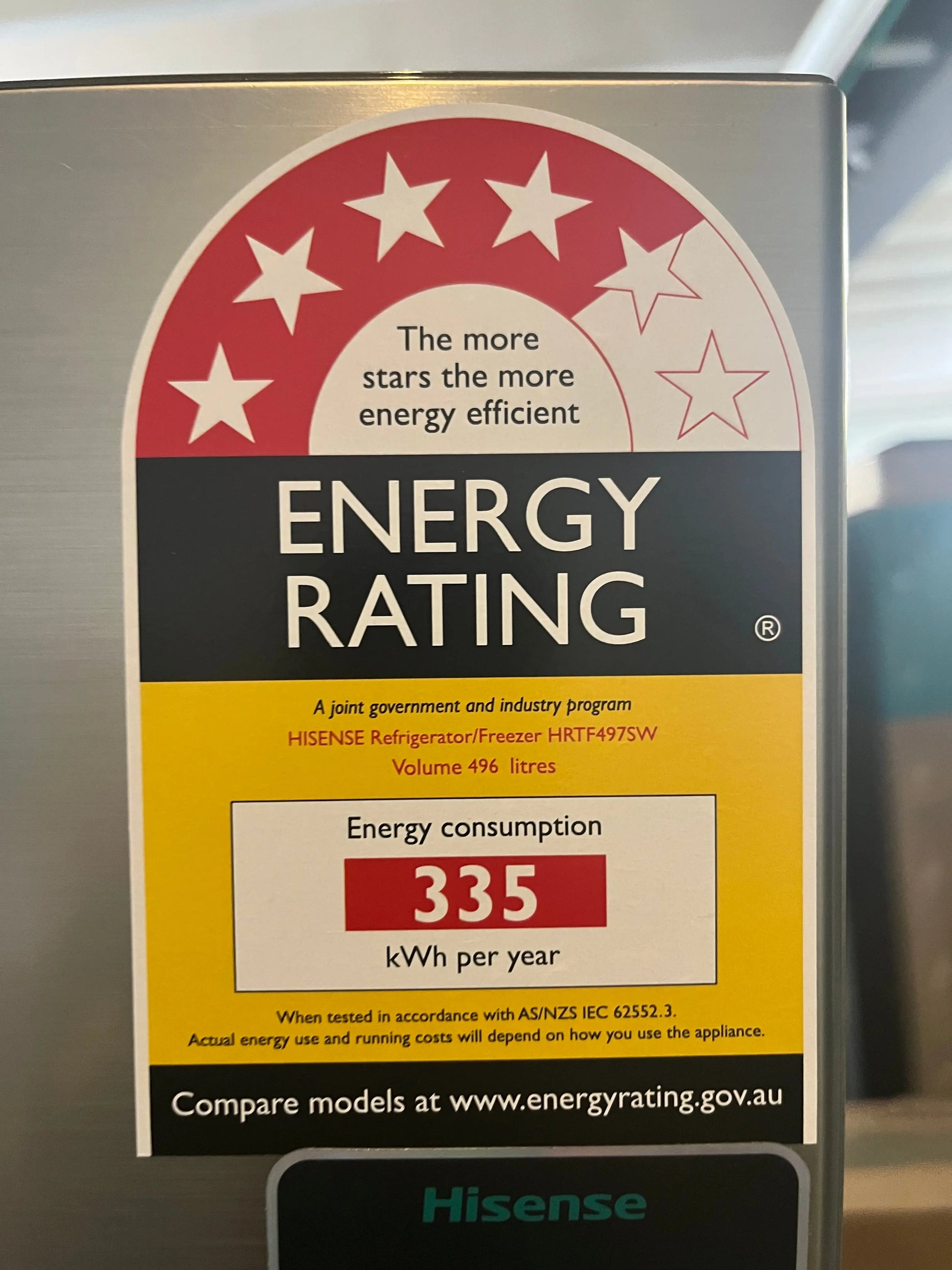 Factory second Hisense 496L fridge freezer | ALEXANDRIA