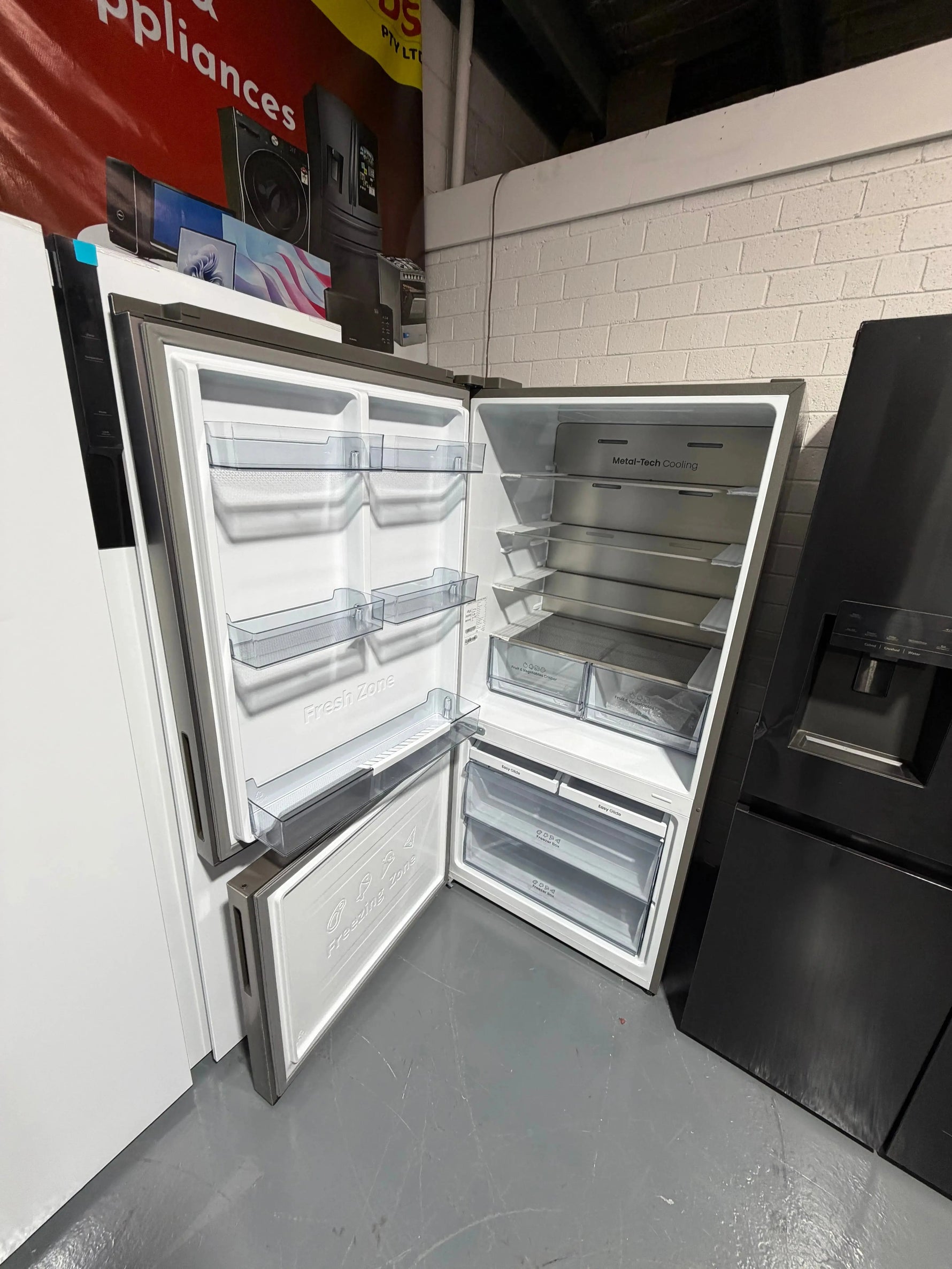 Factory second Hisense 503 ltr Bottom mount fridge freezer Model-HRBM503S | ALEXANDRIA