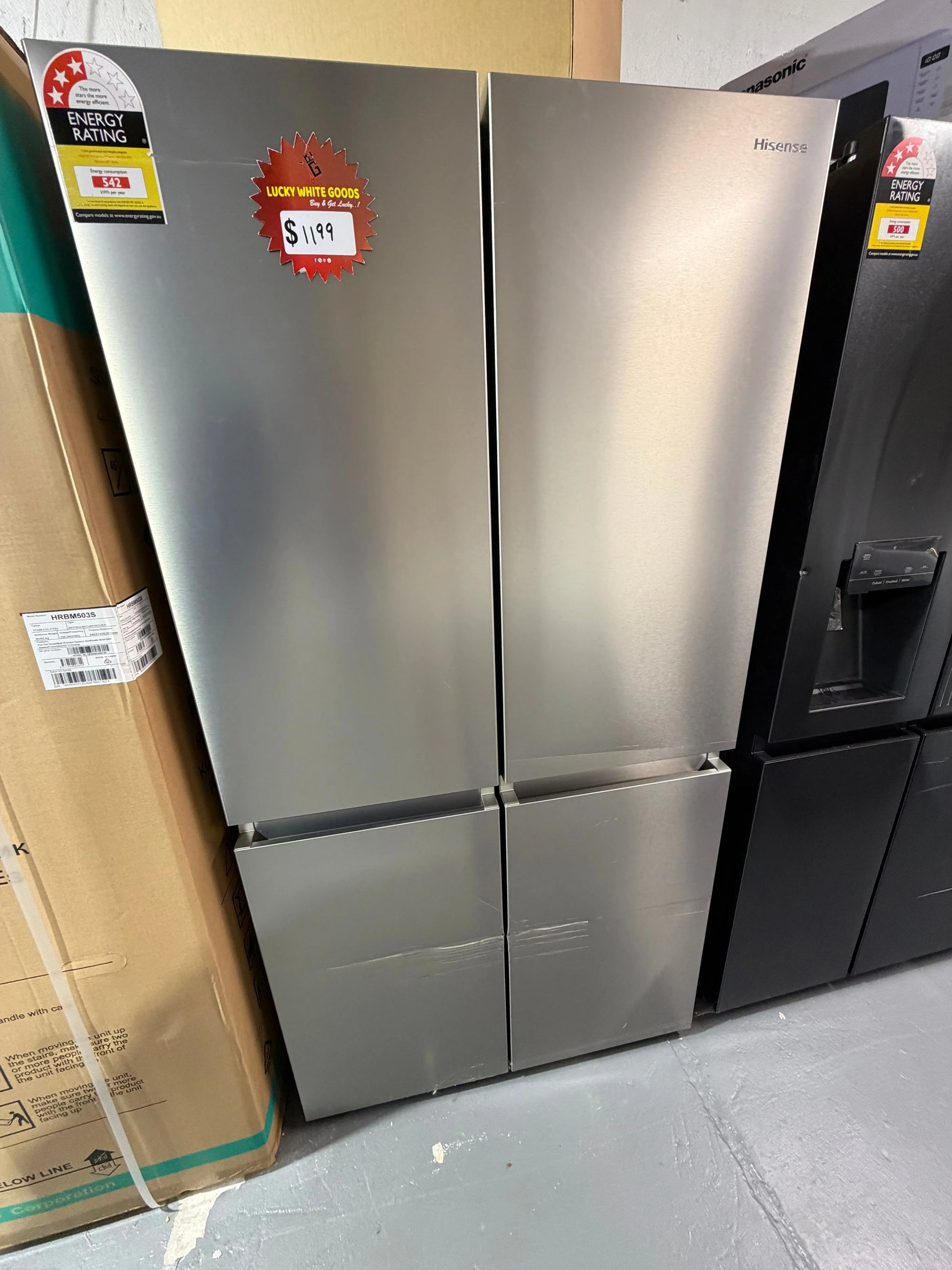 Factory second Hisense 609 ltr French door fridge freezer Model-HRCD610TS | ALEXANDRIA