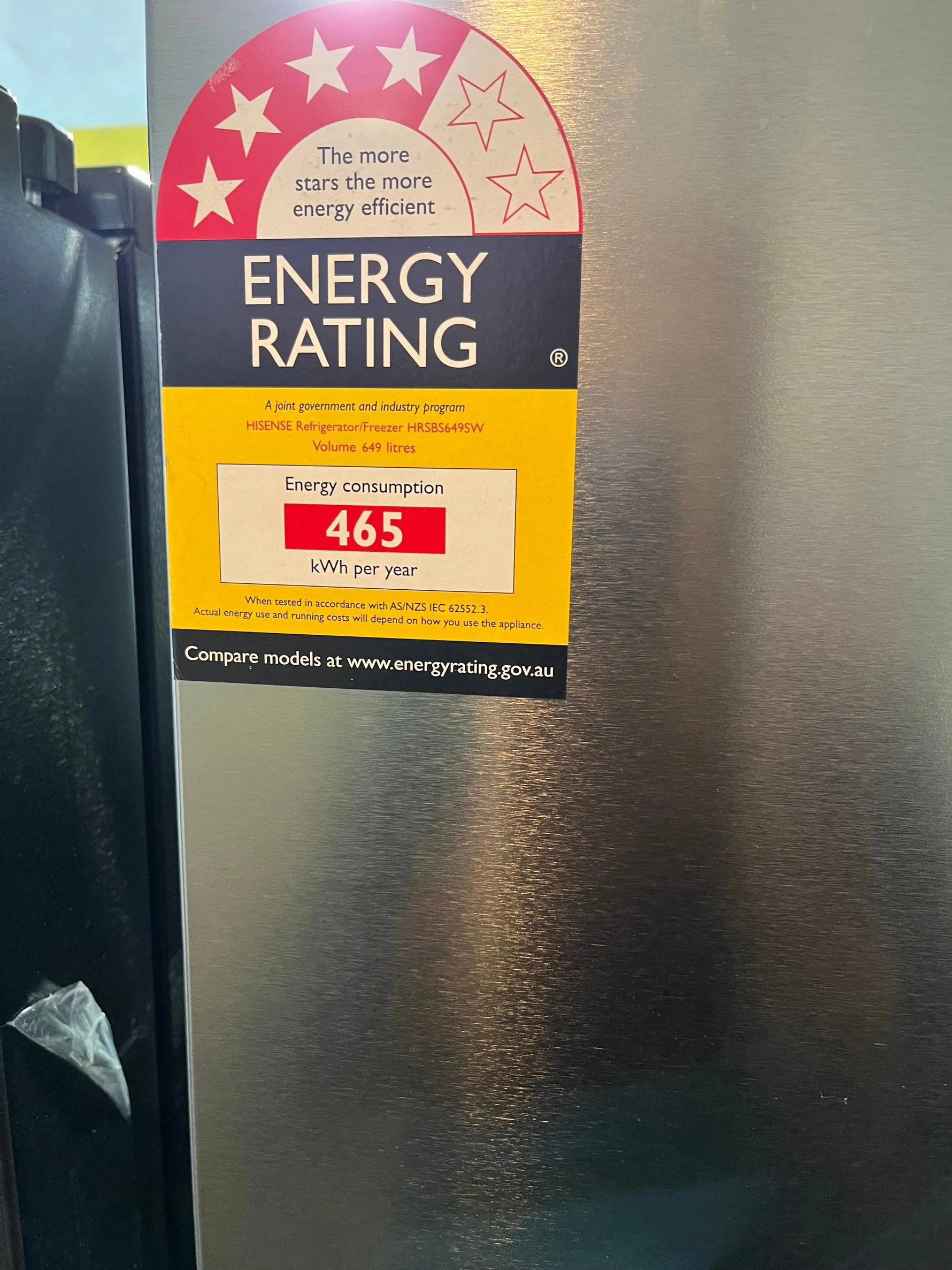 Factory second Hisense 649 ltr side by side door fridge | ALEXANDRIA