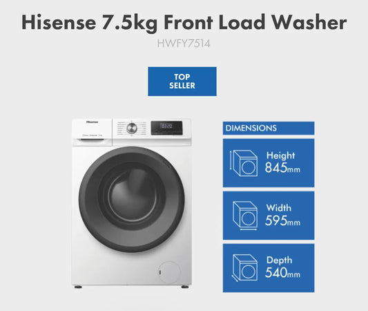 Factory second Hisense 7.5 kgs washing machine | SYDNEY