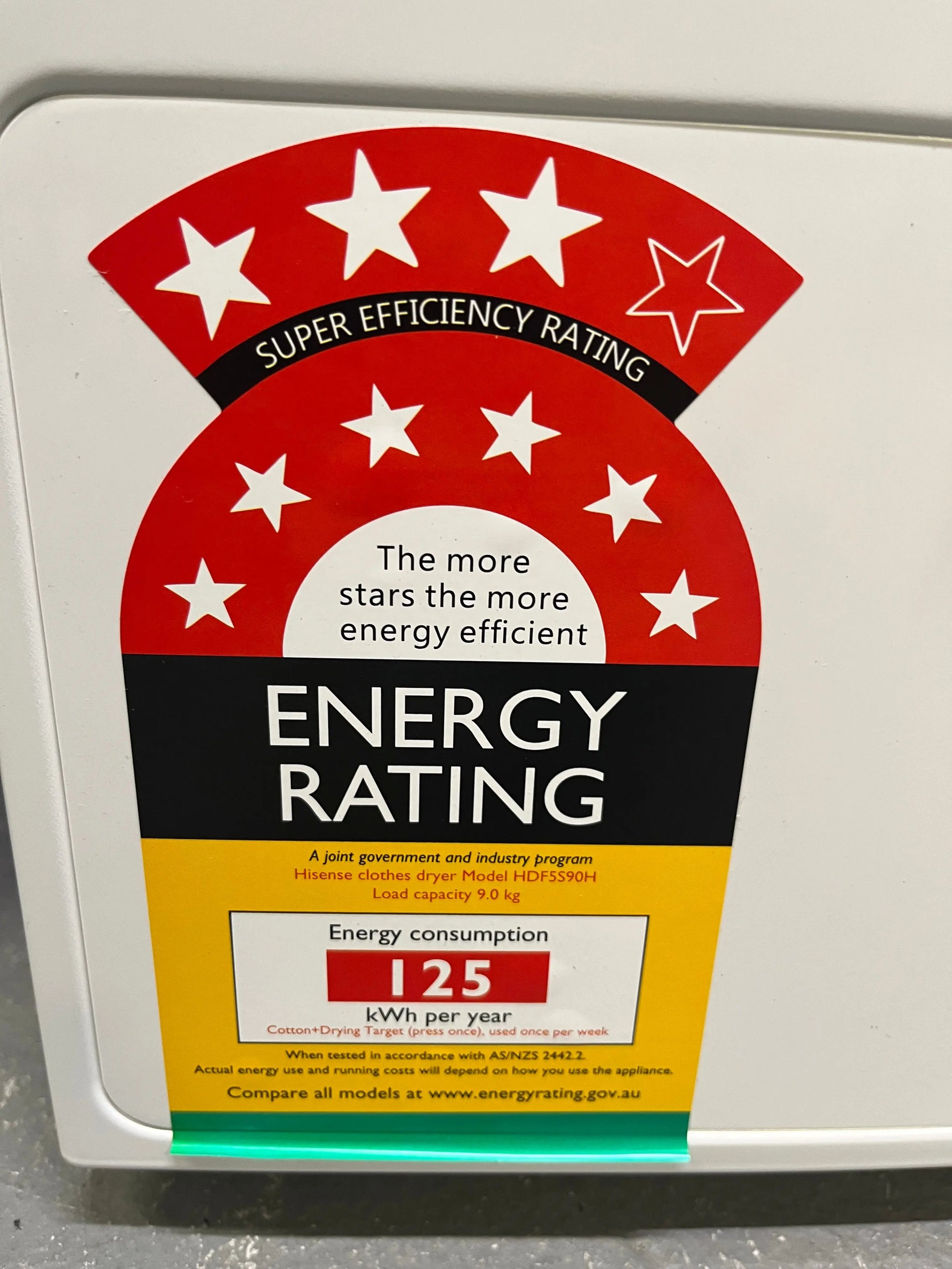 Factory second Hisense 9 kgs heat pump dryer | ALEXANDRIA