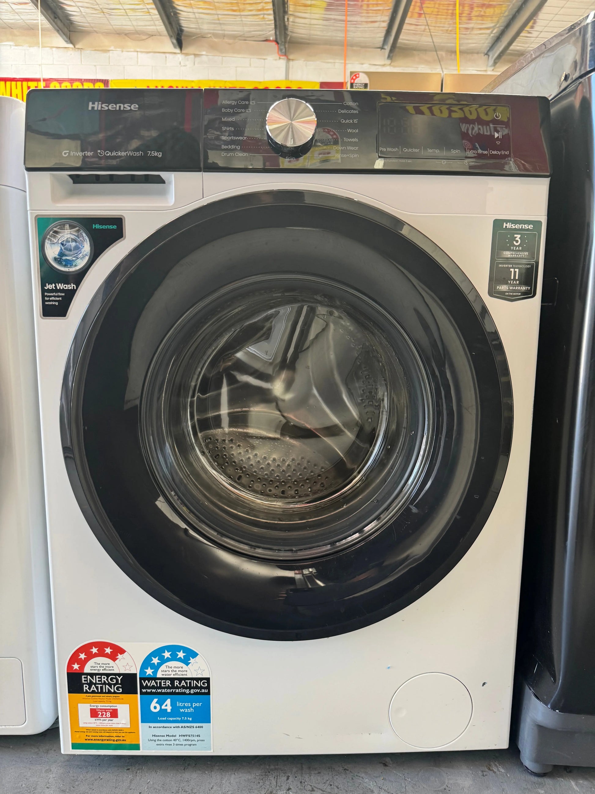 Factory second Hisense washing machine 7.5 KG | SYDNEY