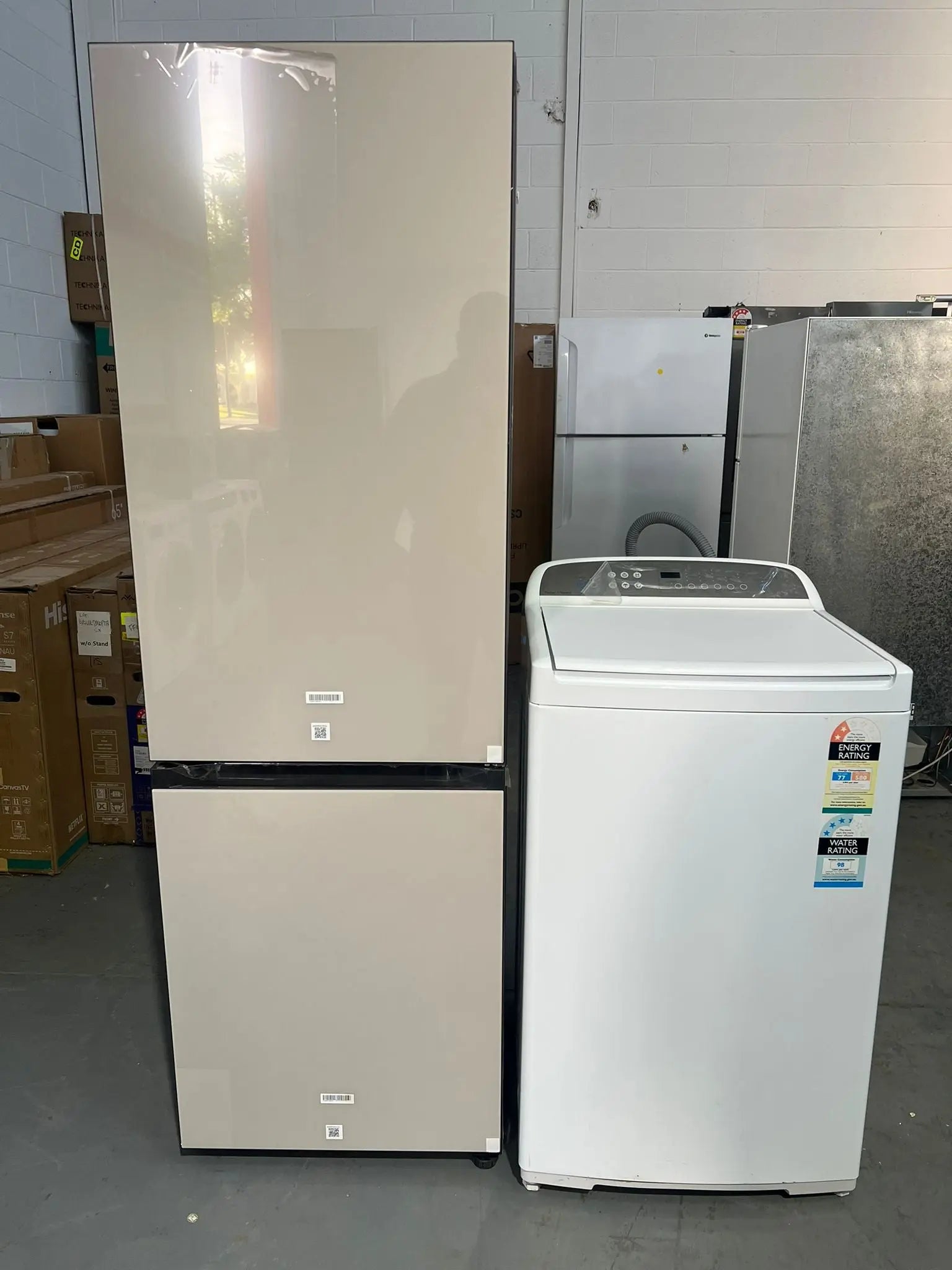Factory second Samsung 339 Litres Fridge Freezer SRLX4100N And Refurbished Fisher&Paykel 8 Kgs Washing | ADELAIDE