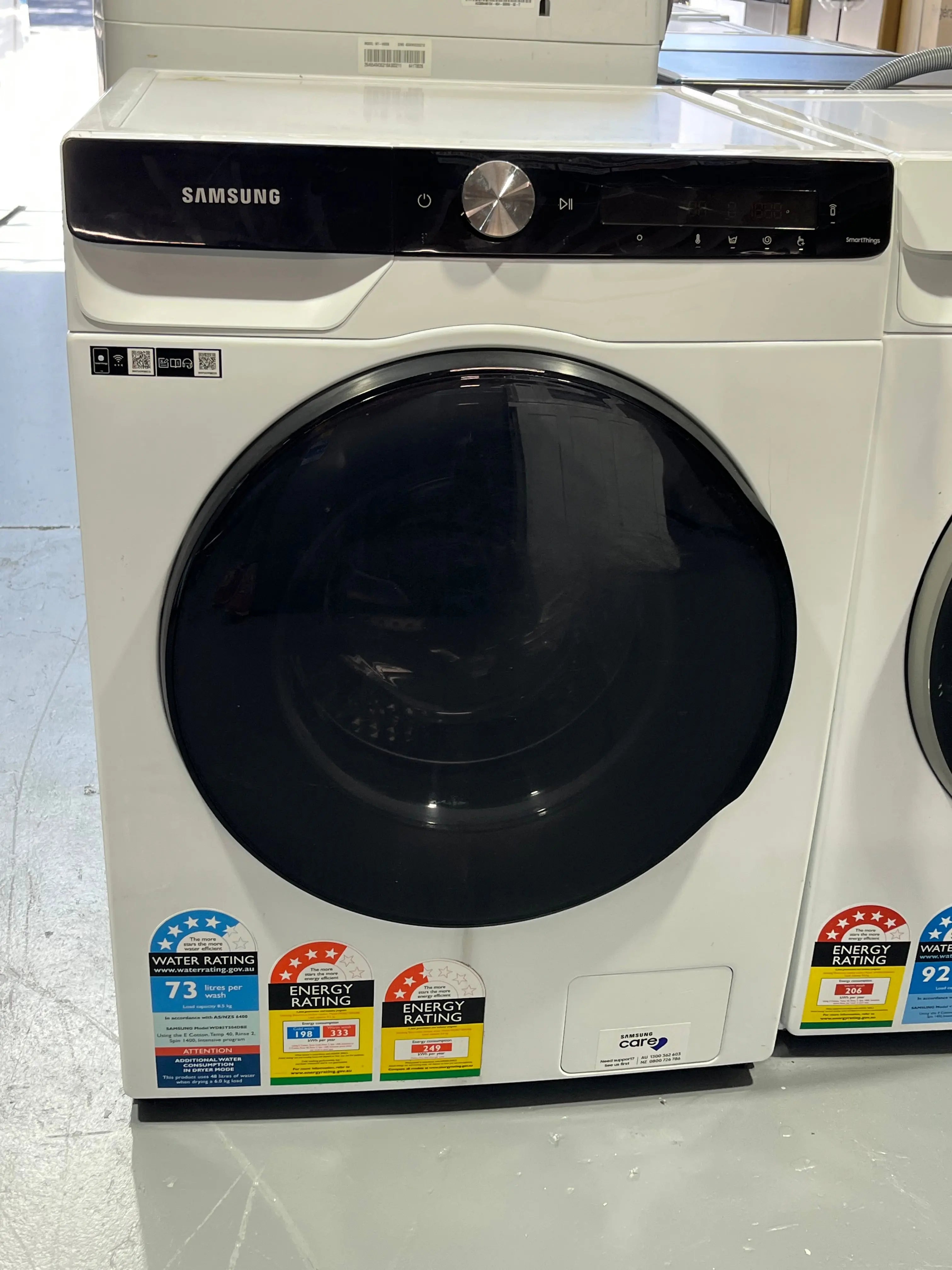 Factory second Samsung 8.5kg/6 kg Front loader washer dryer combo model no -WD85T50DBW | ALEXANDRIA