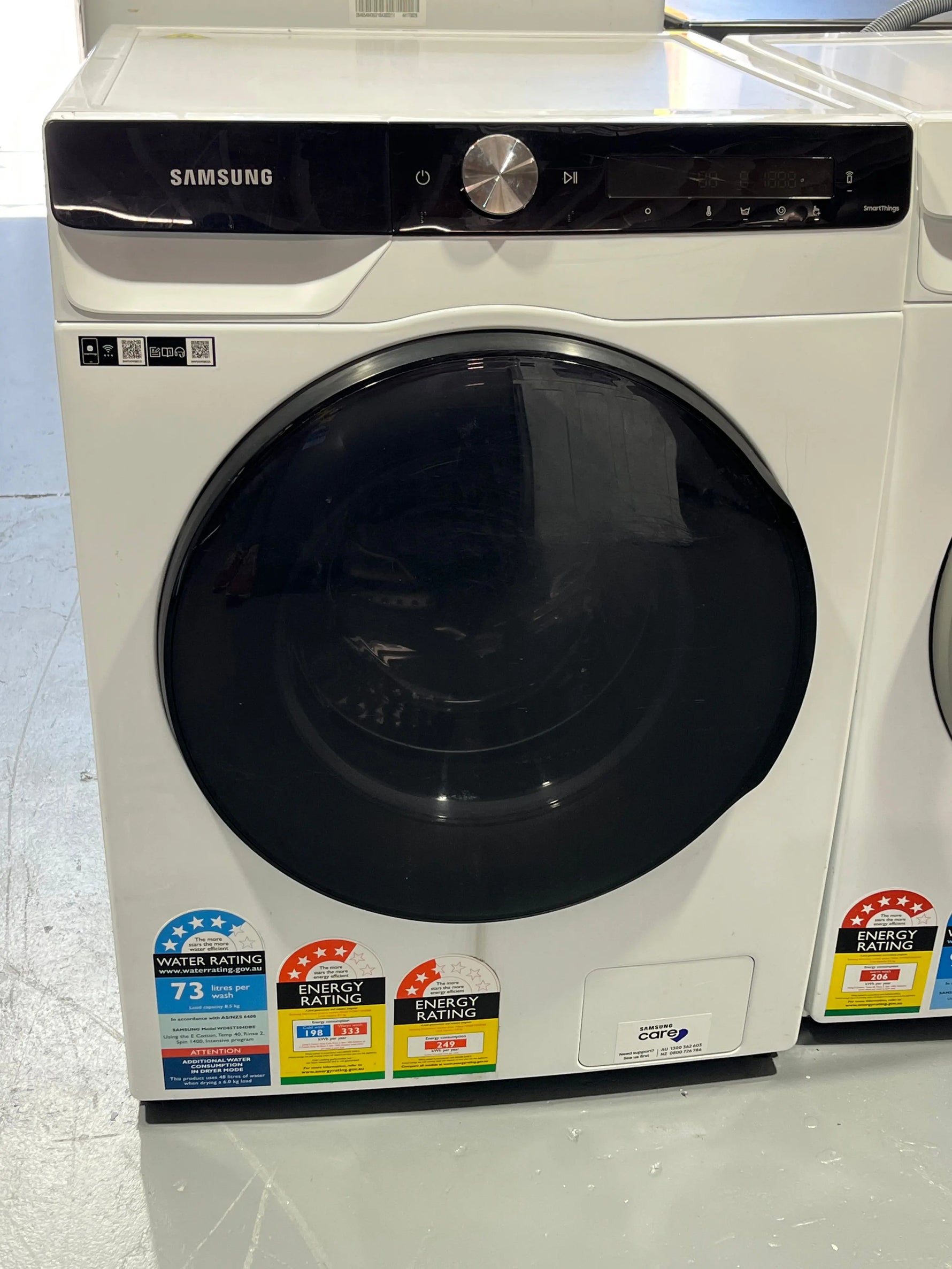 Factory second Samsung 8.5kg/6 kg Front loader washer dryer combo model no -WD85T50DBW | ALEXANDRIA