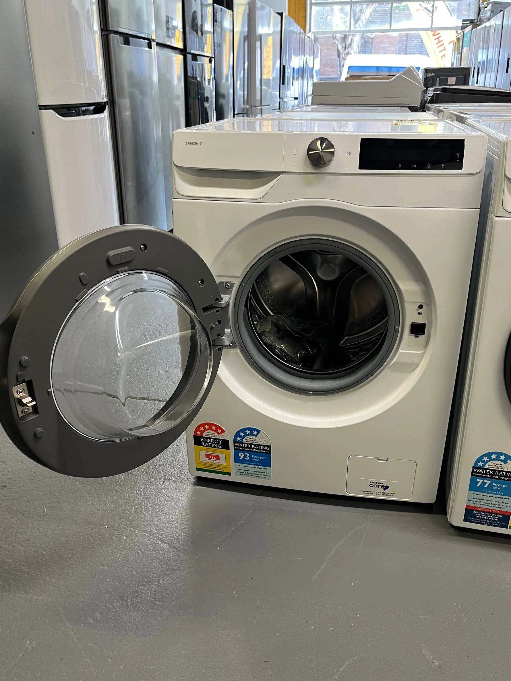 Factory second Samsung 9 kg Front loader washer Model no -WW90DG6U34LE | ALEXANDRIA