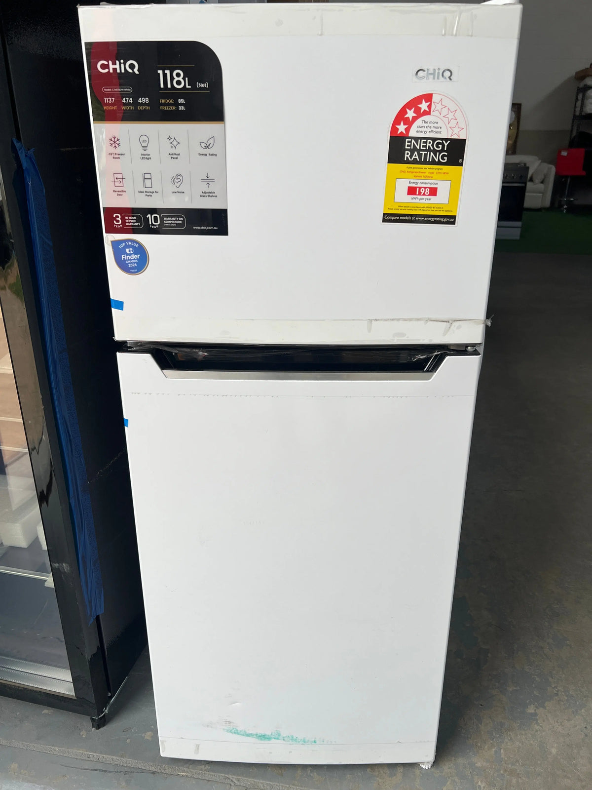Factory seconds Chiq 118L bar fridge (6 months warranty) | ADELAIDE