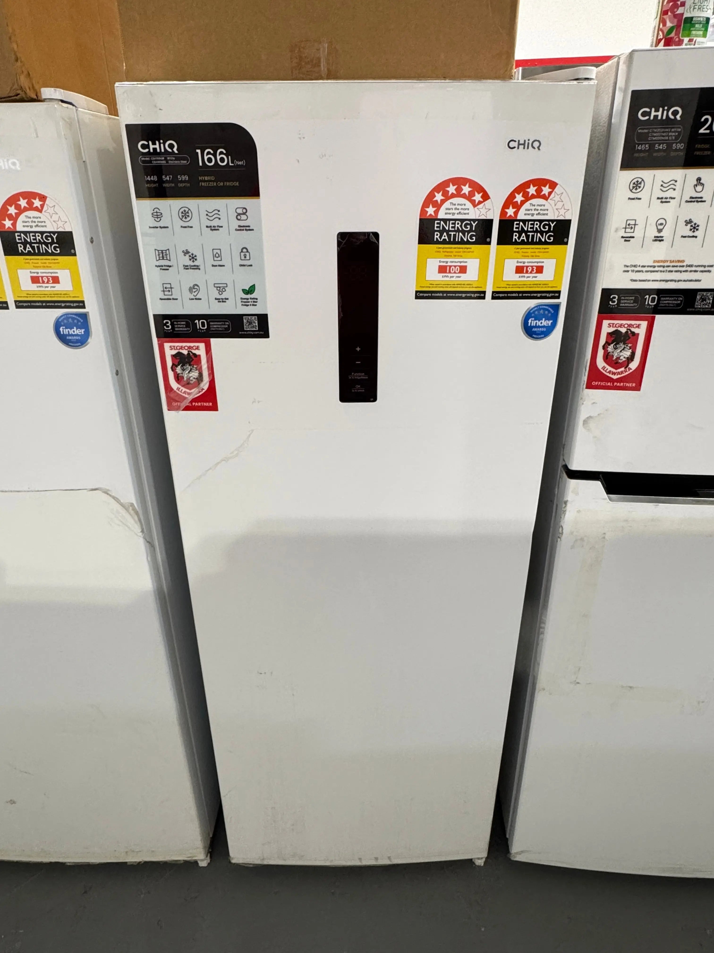 Factory seconds Chiq 166 litres upright freezer | PERTH