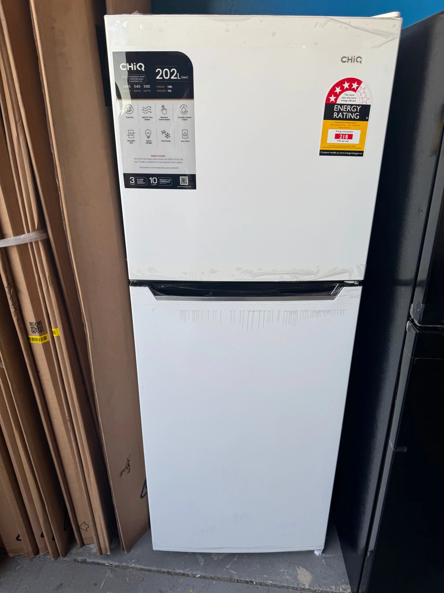 Factory seconds Chiq 202 Litres Fridge Freezer | PERTH