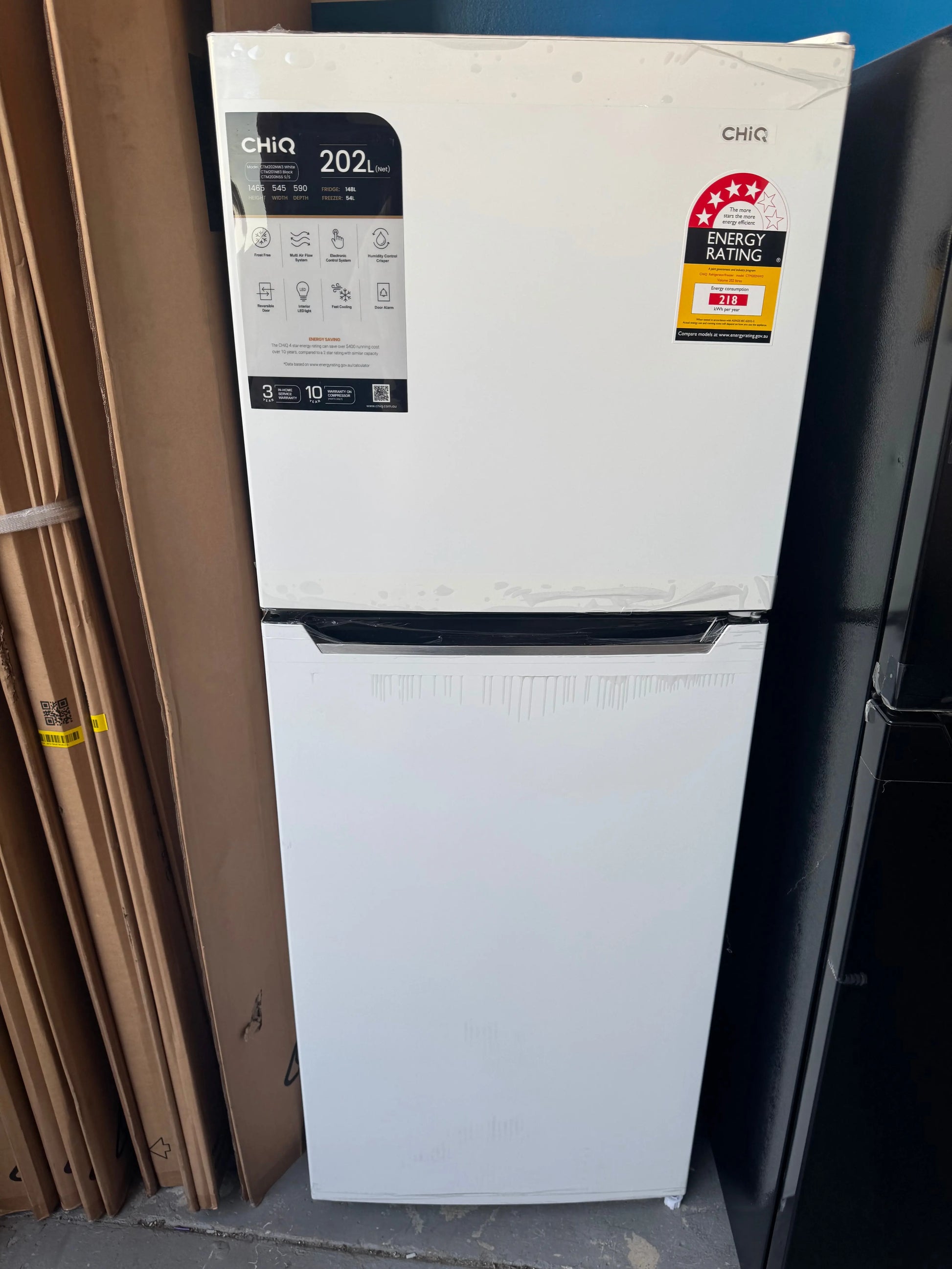 Factory seconds Chiq 202 Litres Fridge Freezer | PERTH