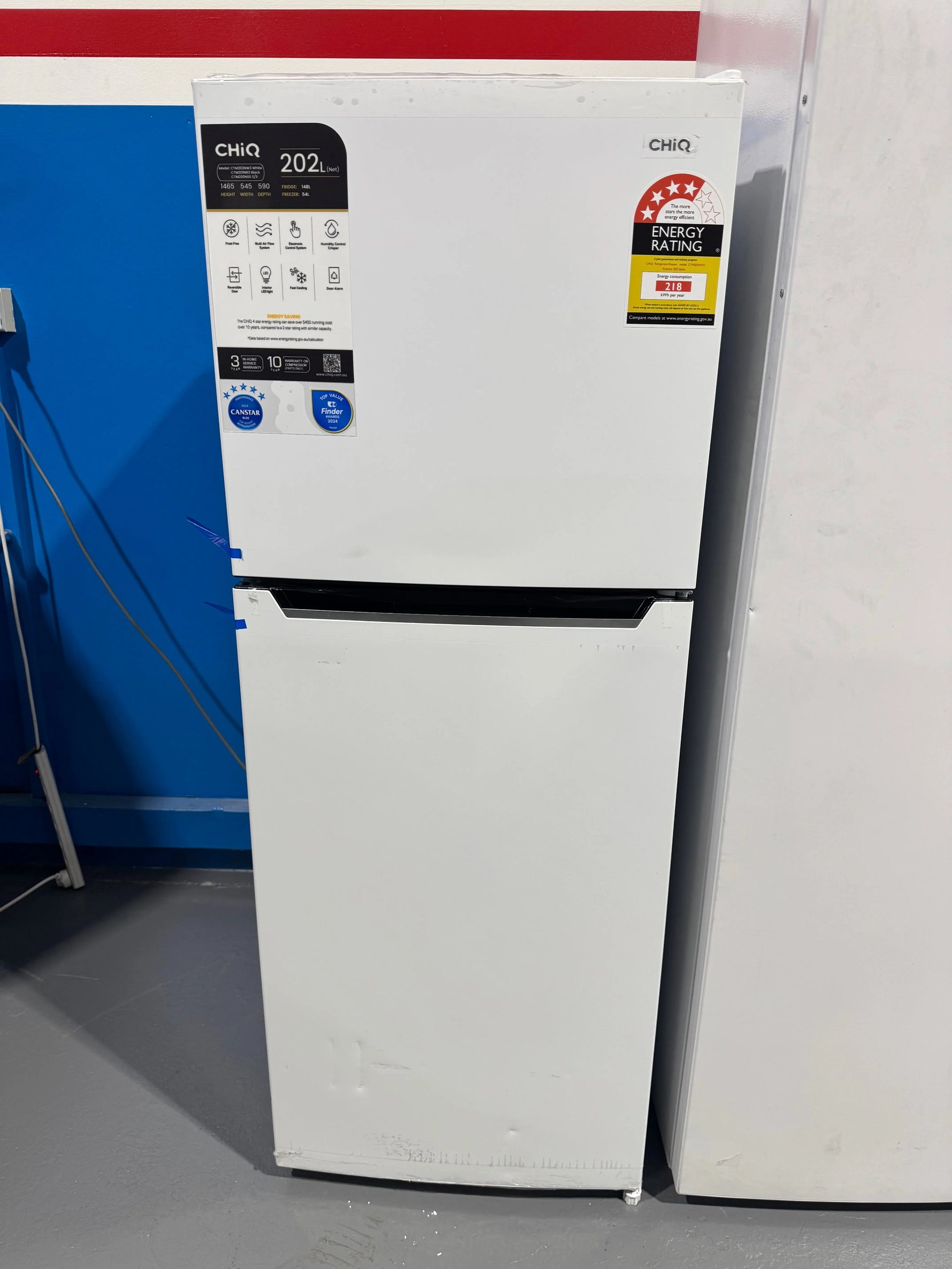 Factory seconds Chiq 202 litres fridge freezer | PERTH