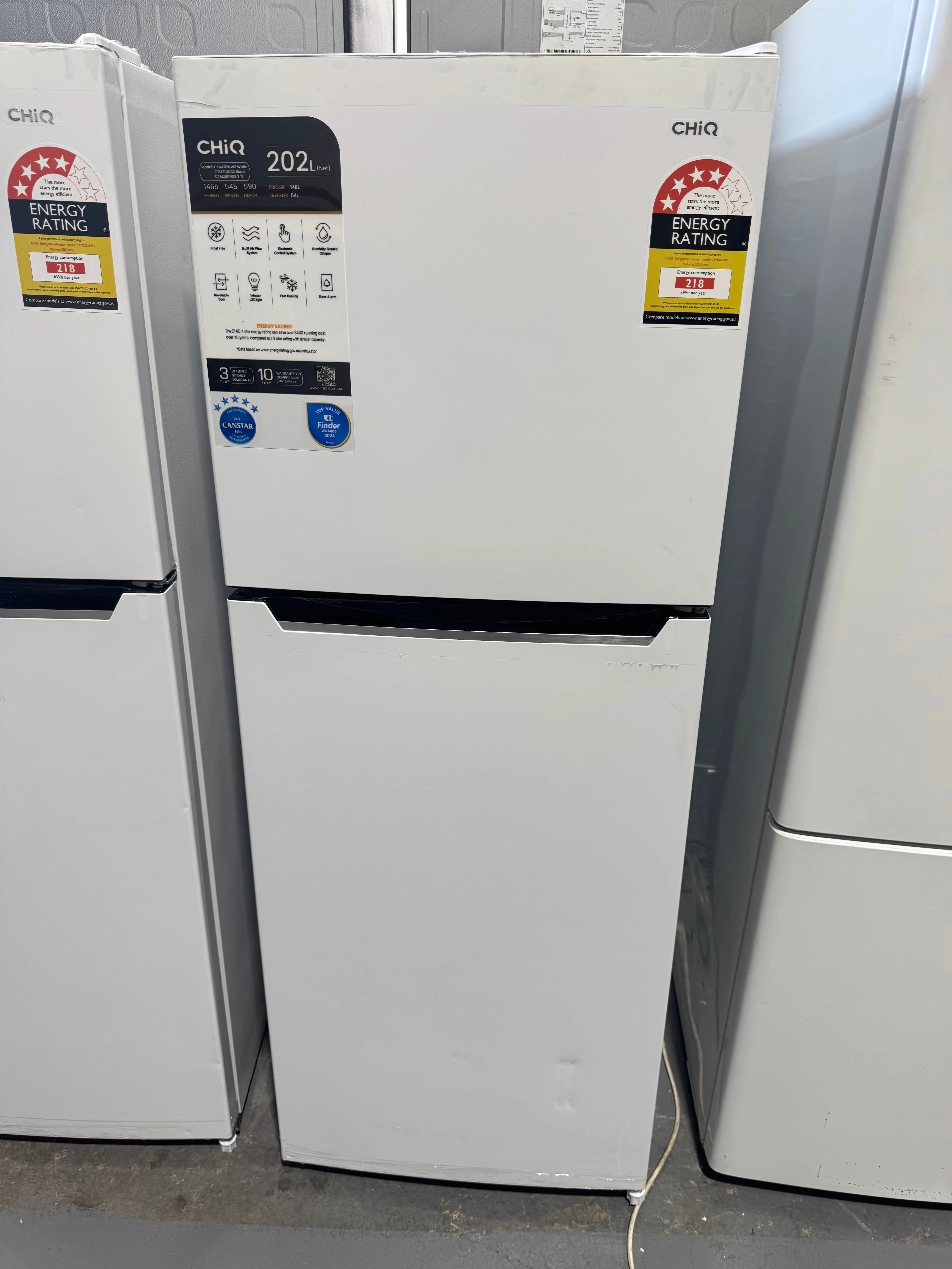 Factory seconds Chiq 202 litres fridge freezer | PERTH