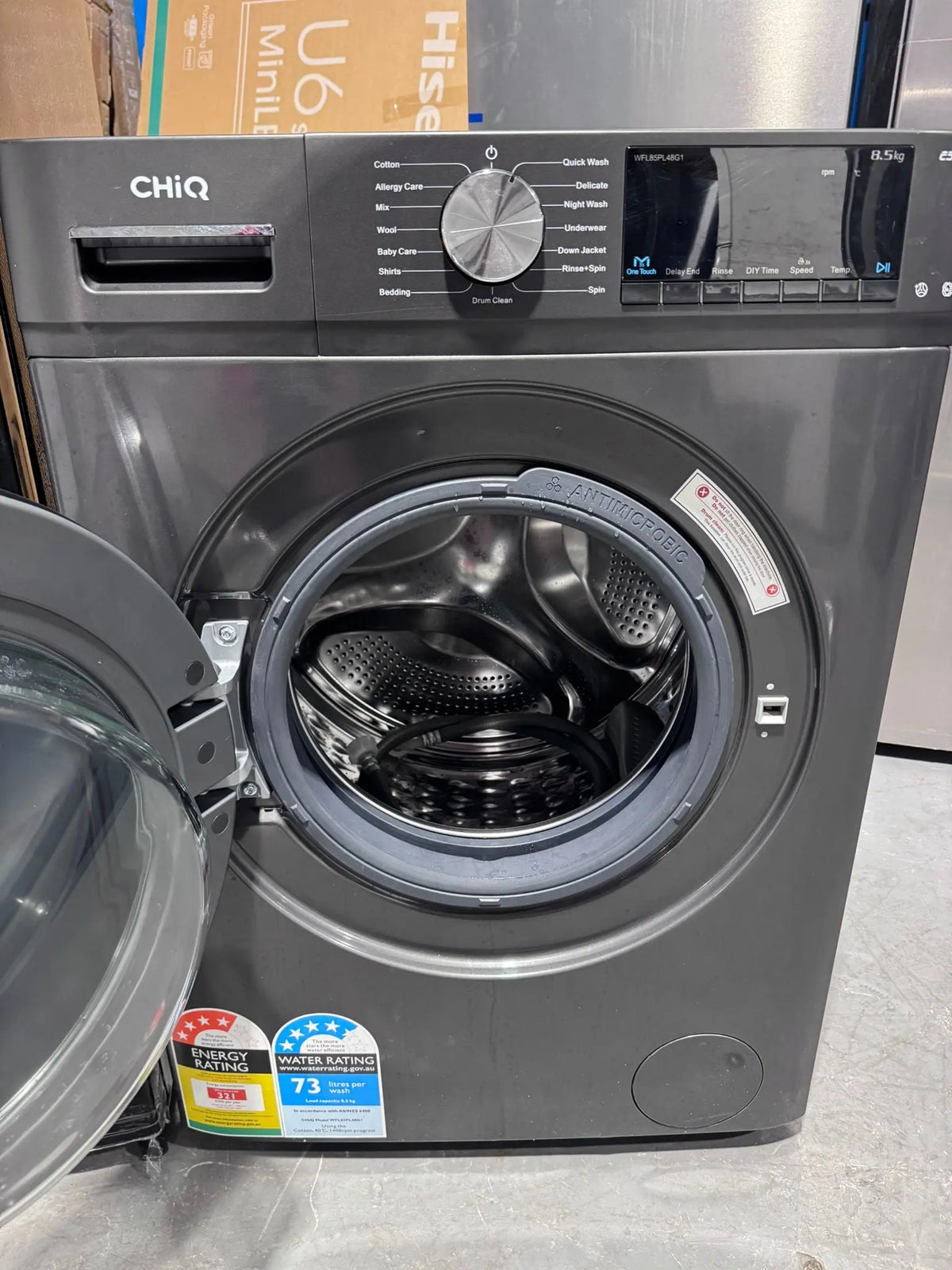 Factory seconds Chiq 202L fridge and refurbished Chiq 8.5kg washing mechine | PERTH