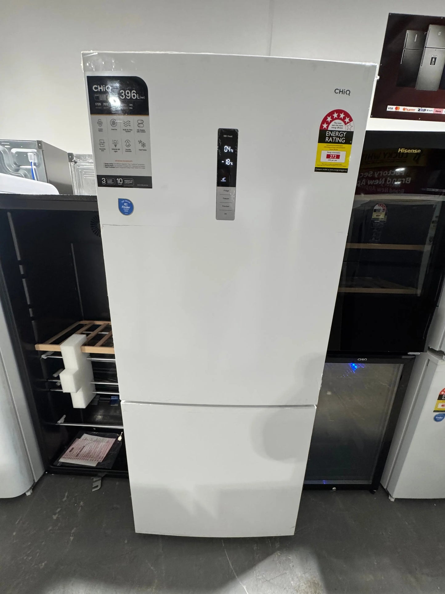 Factory seconds Chiq 396 litres fridge freezer | PERTH