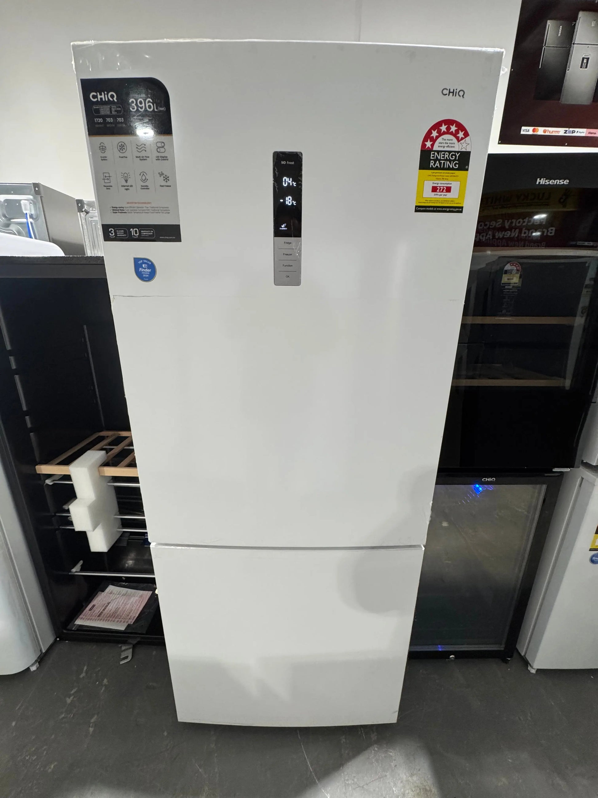 Factory seconds Chiq 396 litres fridge freezer | PERTH