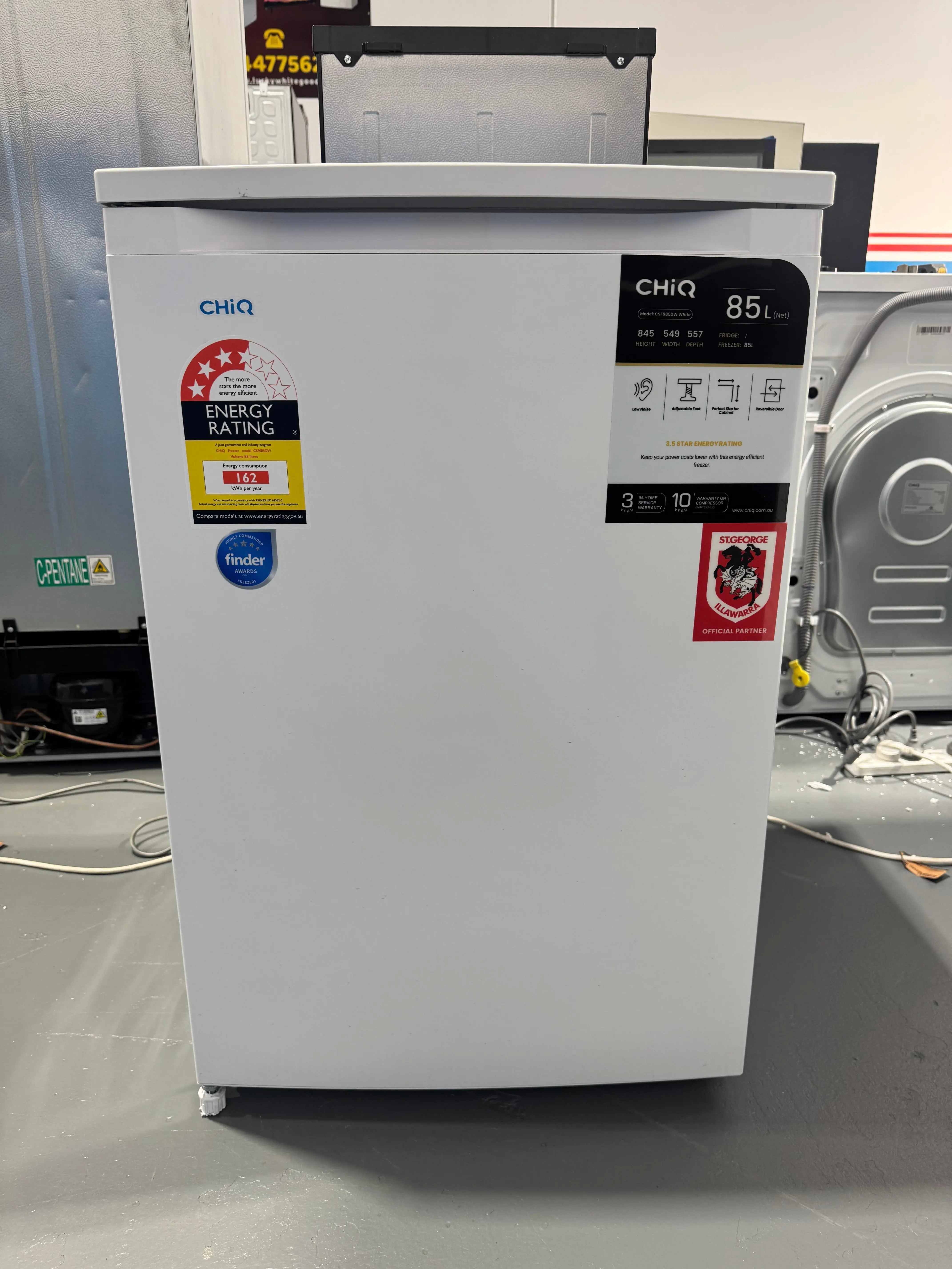 Factory seconds Chiq 85 light upright freezer | PERTH