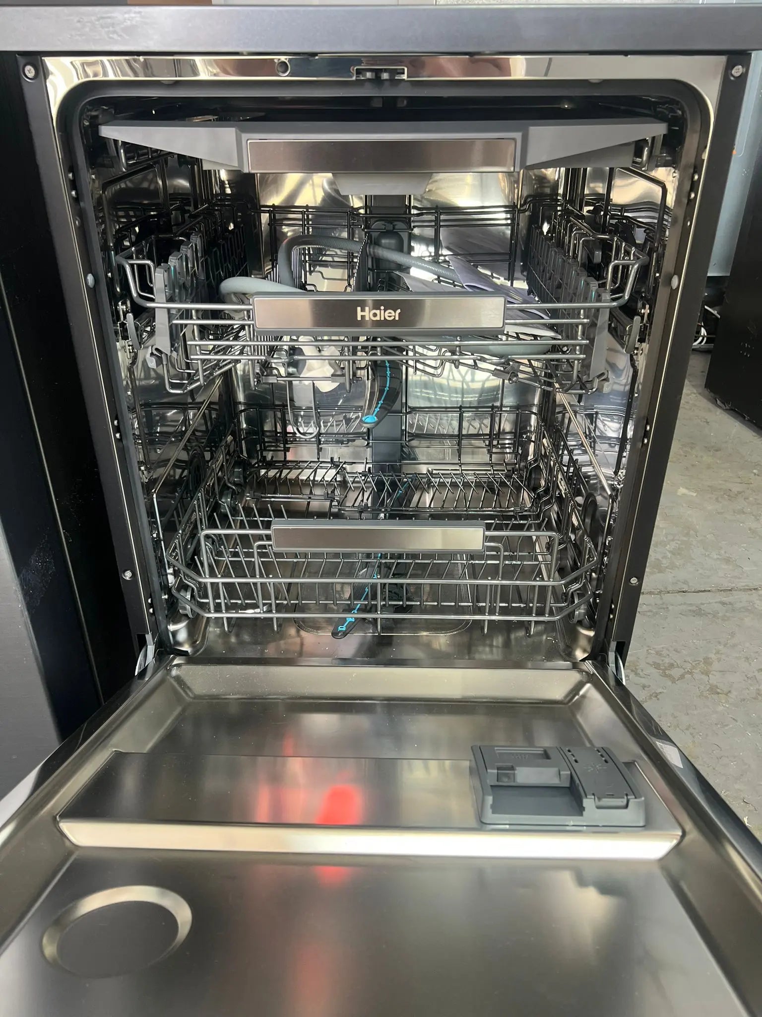 Factory seconds Haier 623 Litres Quad Fridge Freezer HRF680ypc and Haier 15 Place settings Dishwasher HDW15F3BI | ADELAIDE