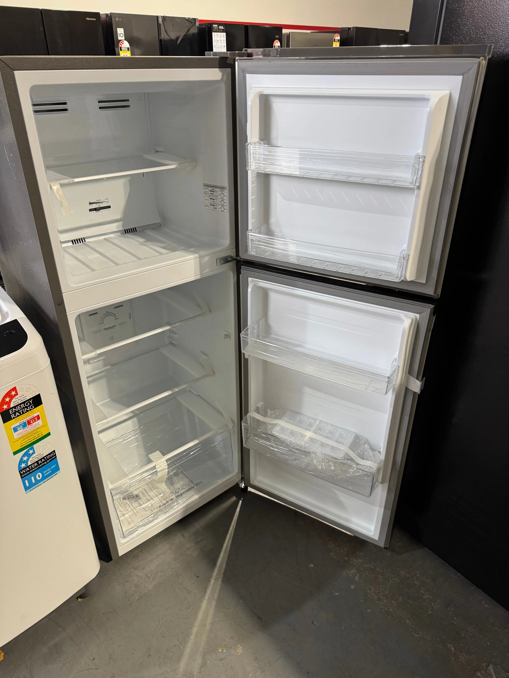 Factory seconds Hisense 205 litres fridge freezer factory seconds LG 7.5 kg washing machine | PERTH