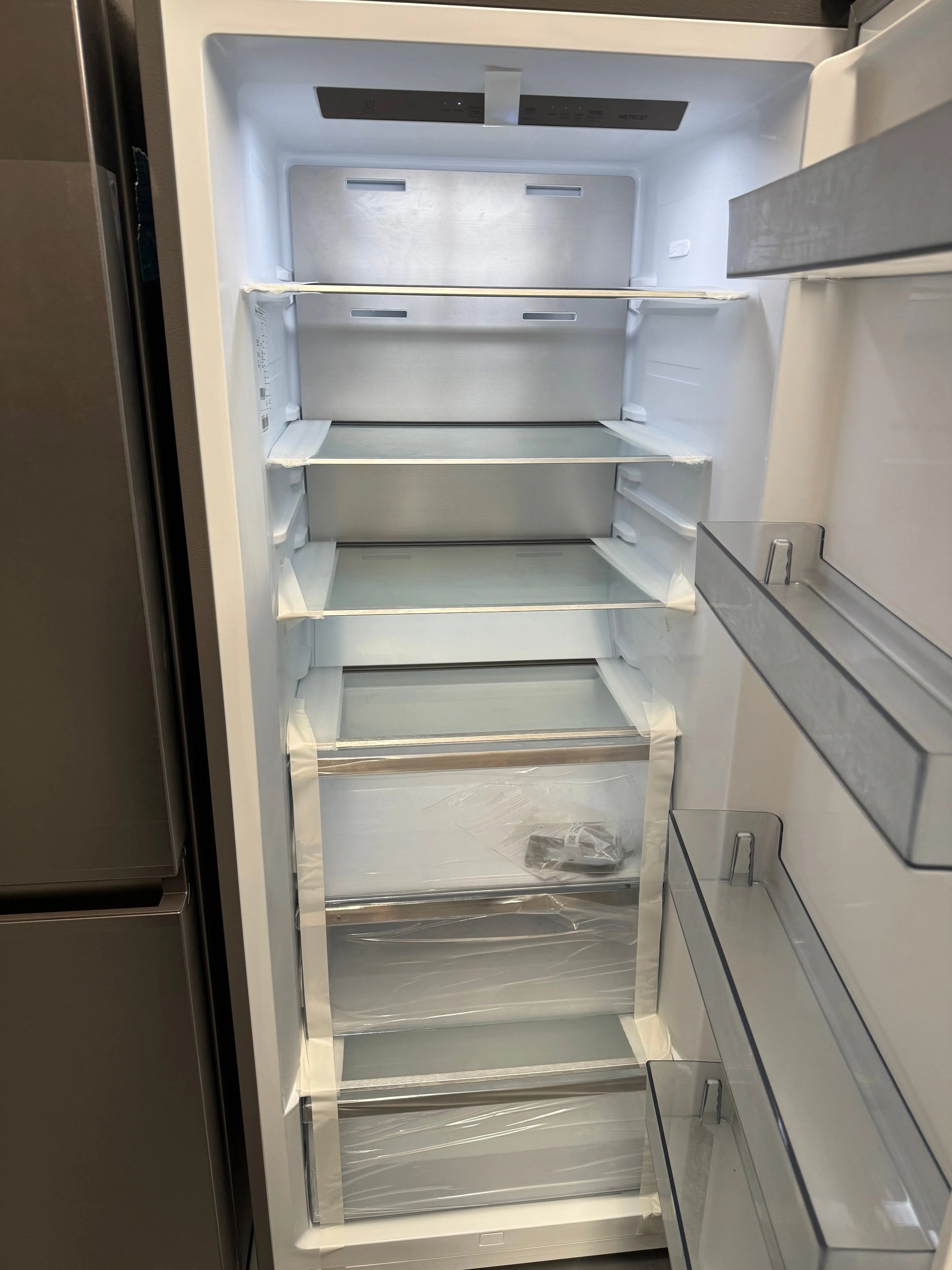 Factory seconds Hisense 384L Vertical Hybrid Fridge/Freezer | Stainless Steel HRVF384S | MELBOURNE