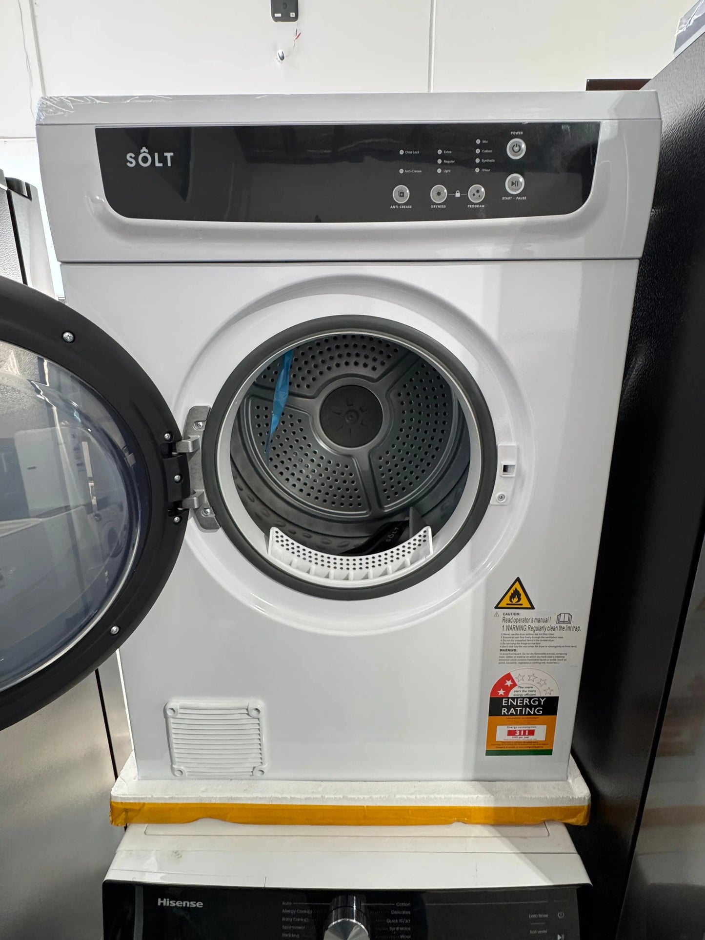 Factory seconds Hisense 634 litres fridge freezer, refurbished Hisense 10kg washing machine and Solt 7kg vented dryer | PERTH