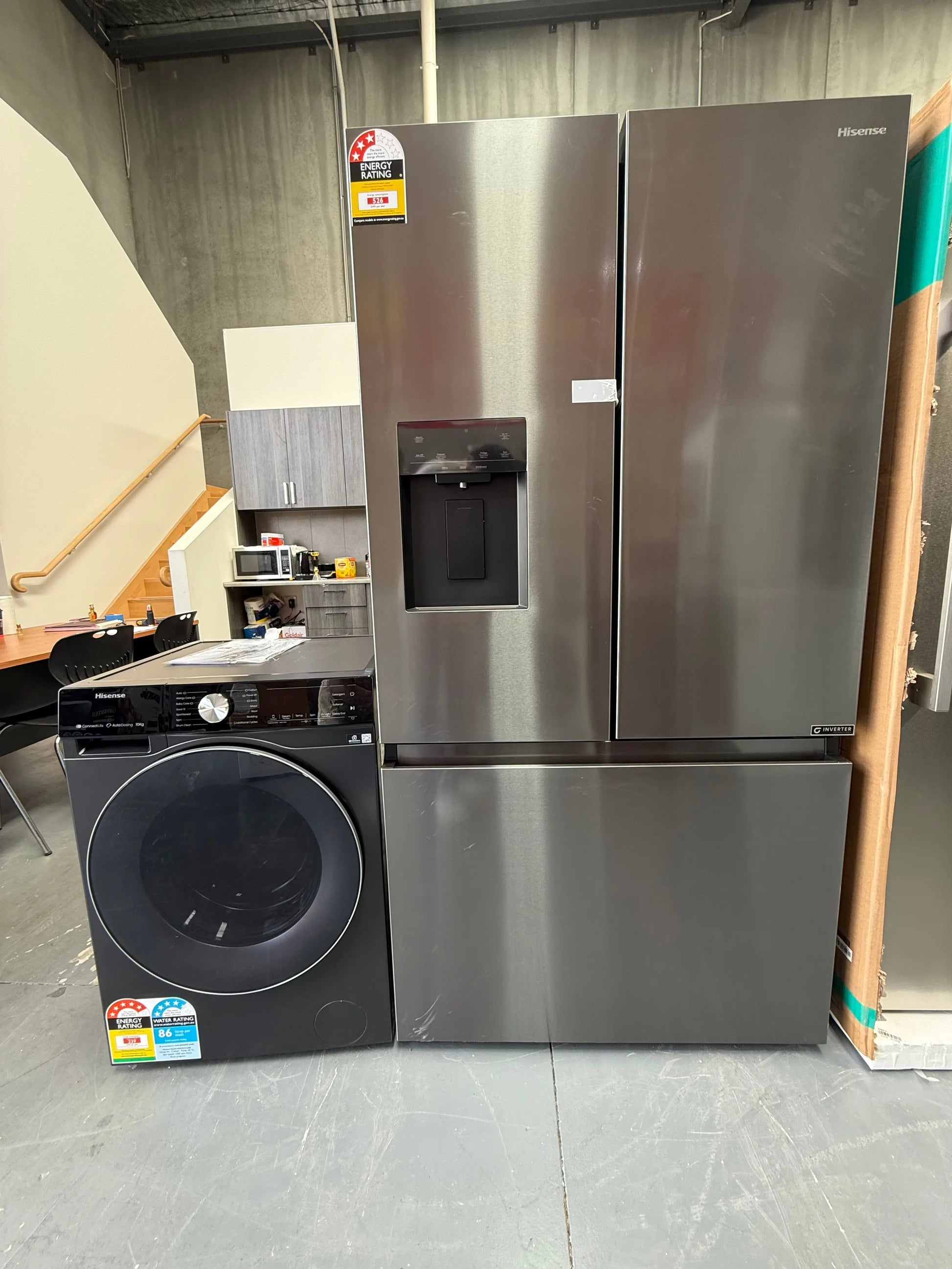 Factory seconds Hisense 634L and Hisense 10kg washing mechine | MELBOURNE
