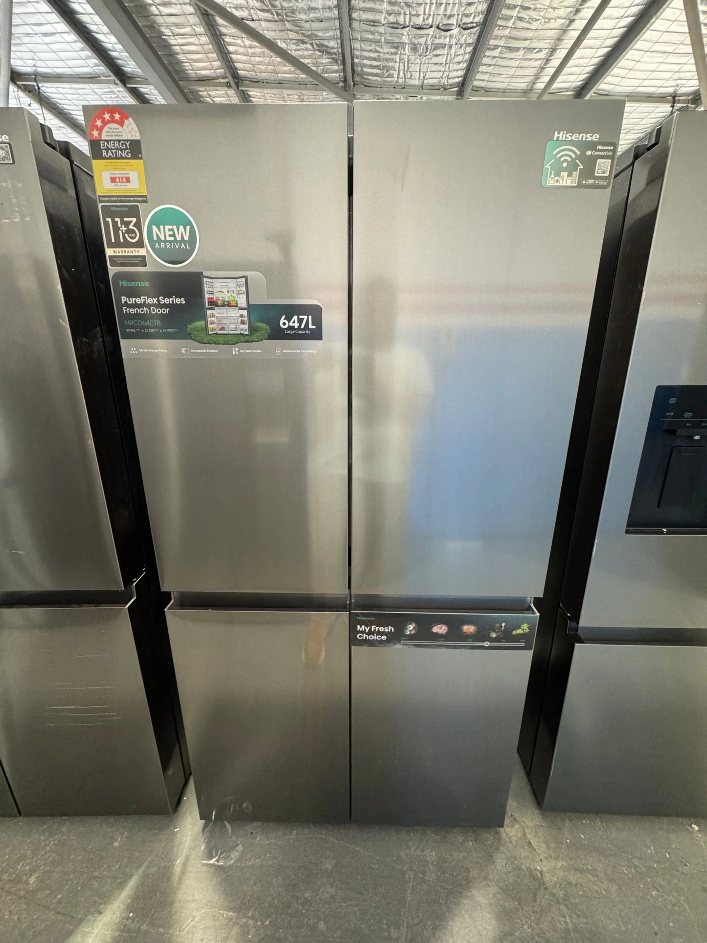 Factory seconds Hisense 647 litres fridge freezer | PERTH