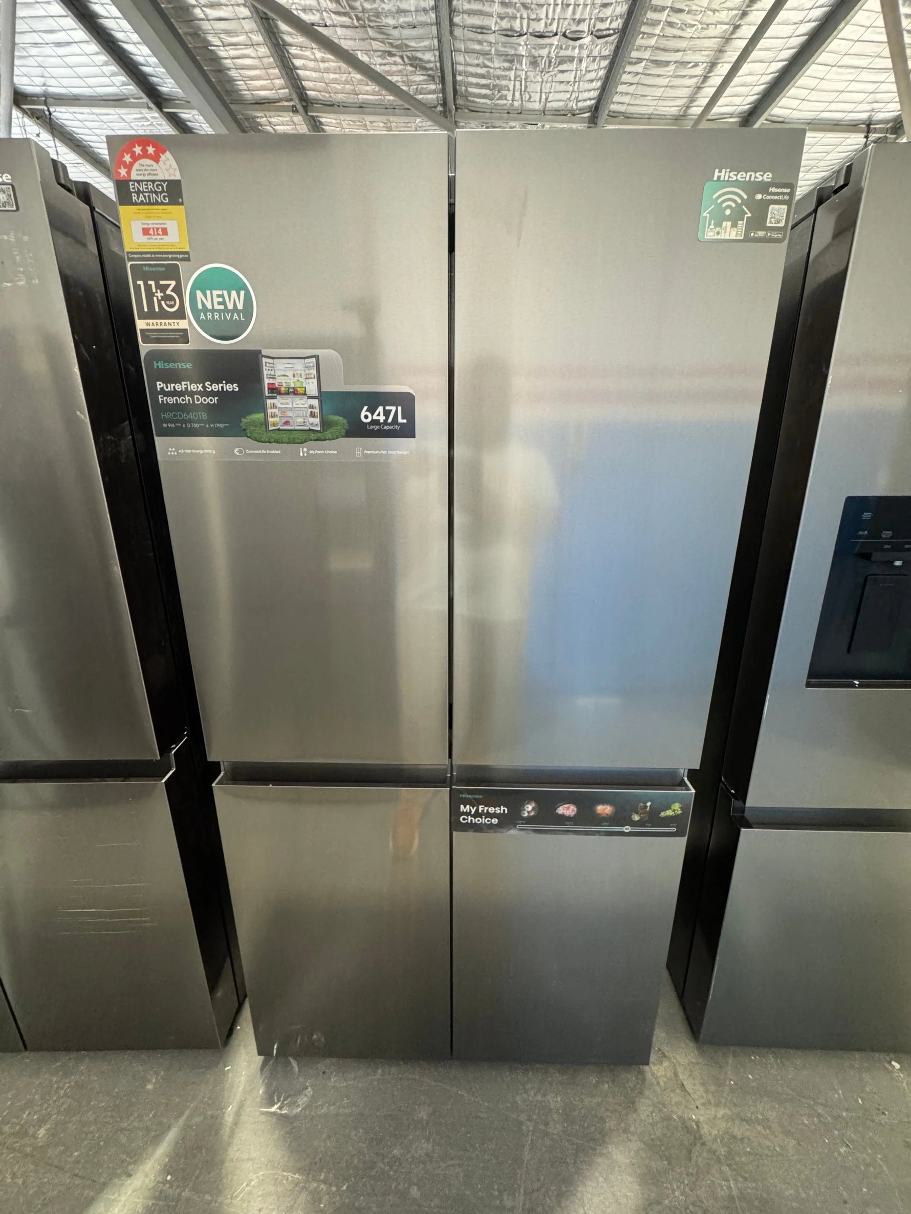 Factory seconds Hisense 647 litres fridge freezer | PERTH